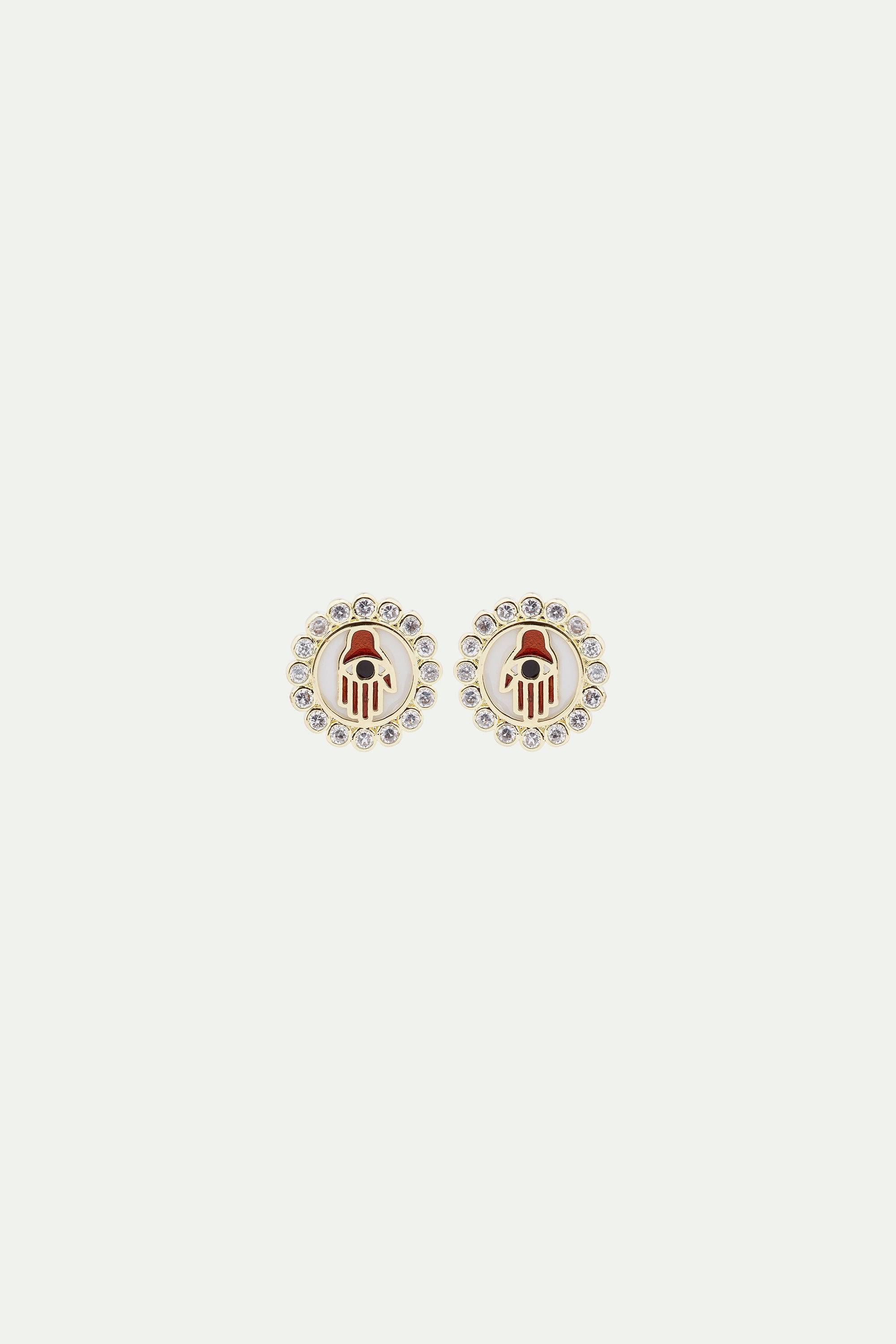 Hamsa post earrings