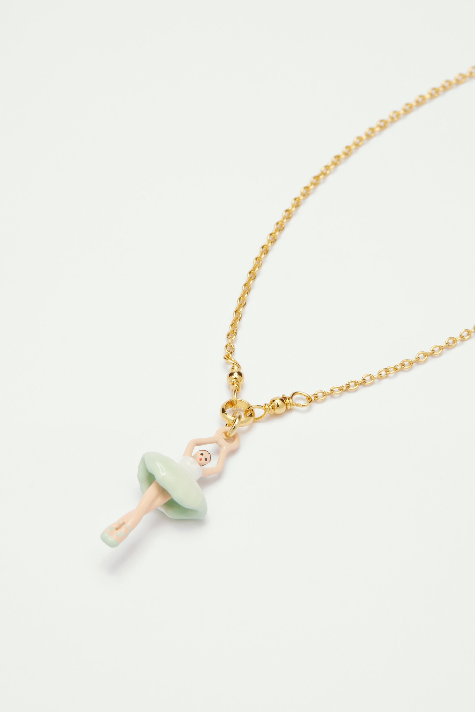 Aqua green ballerina bracelet