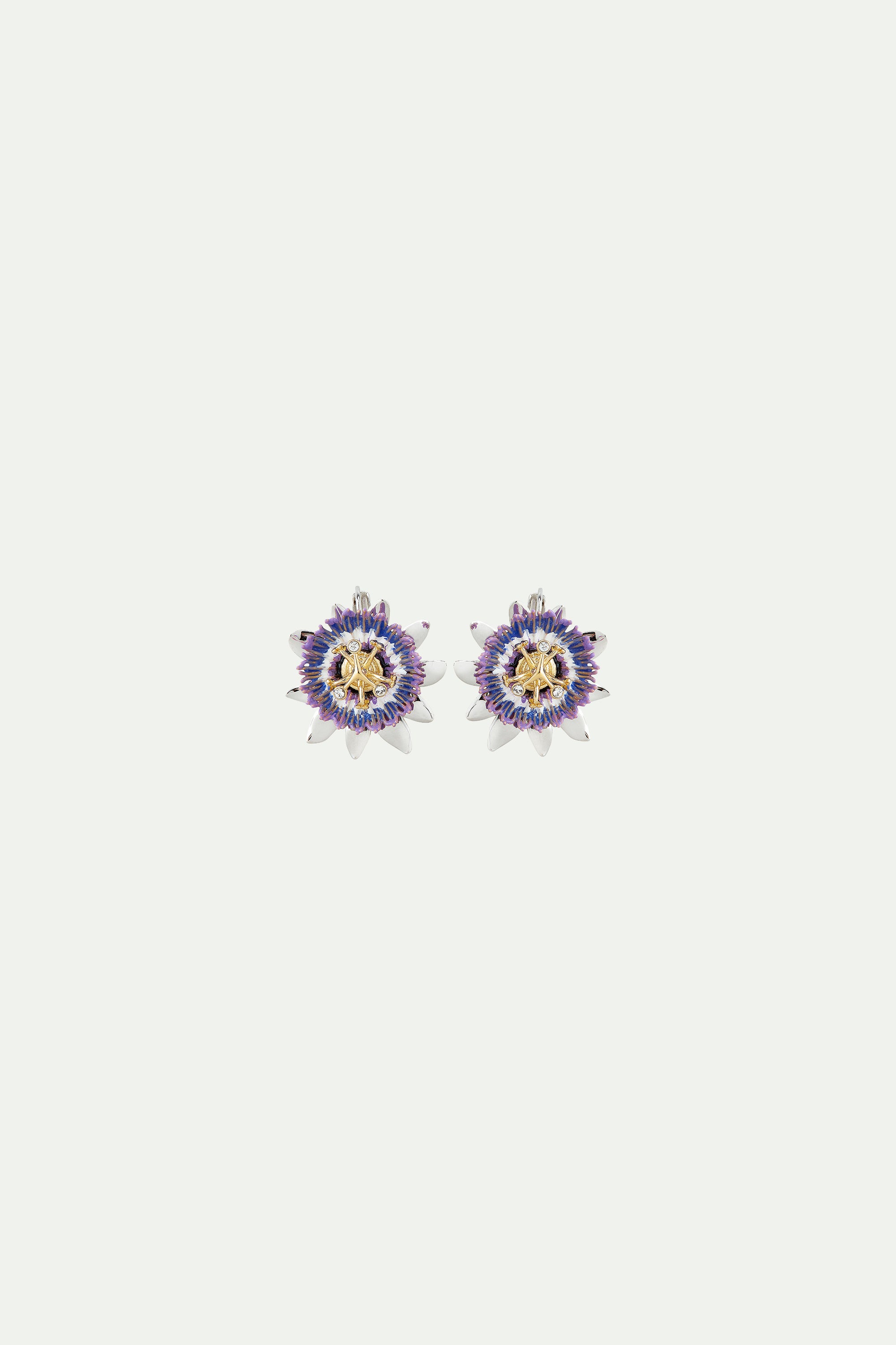 Passionflower sleeper earrings