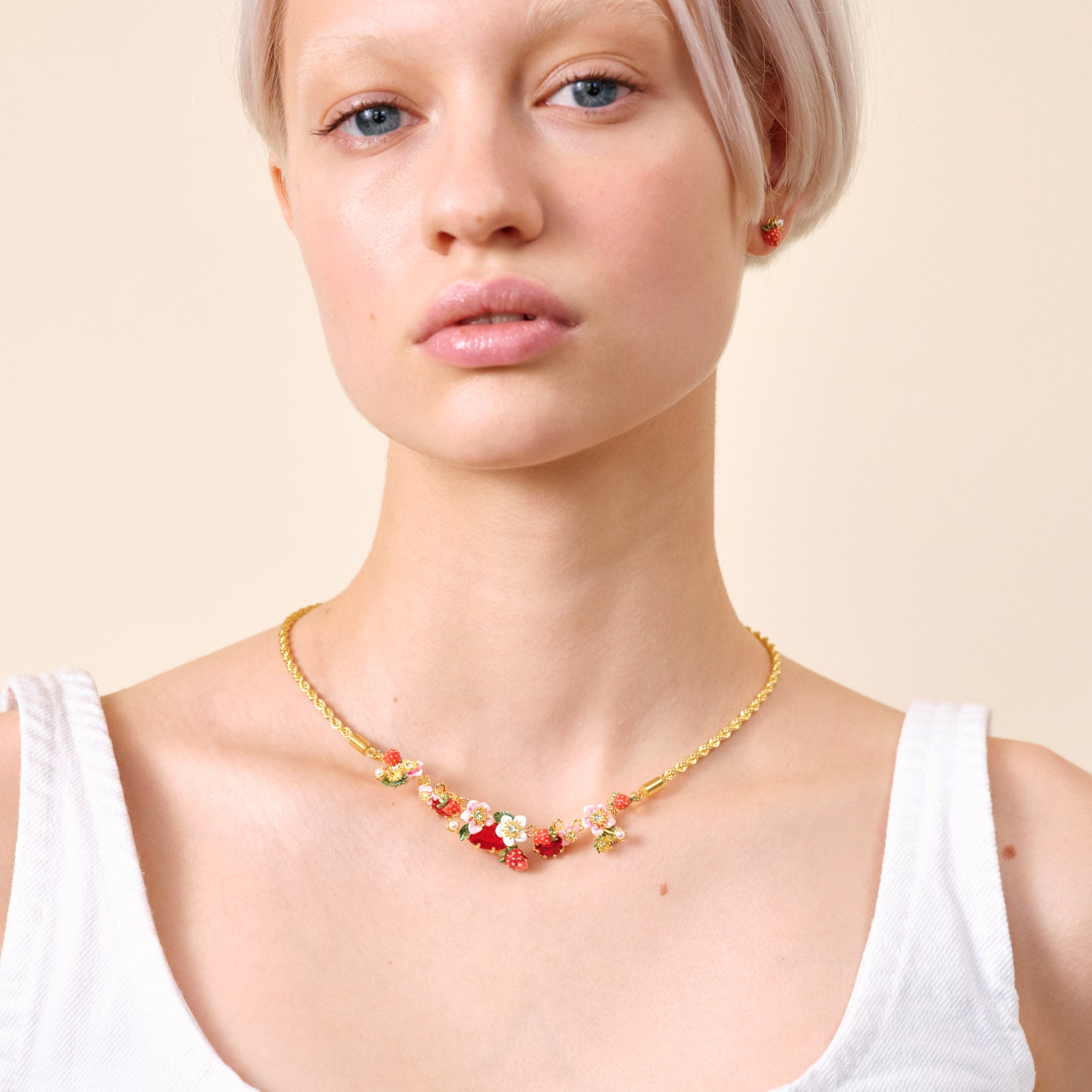 Spring burst statement necklace