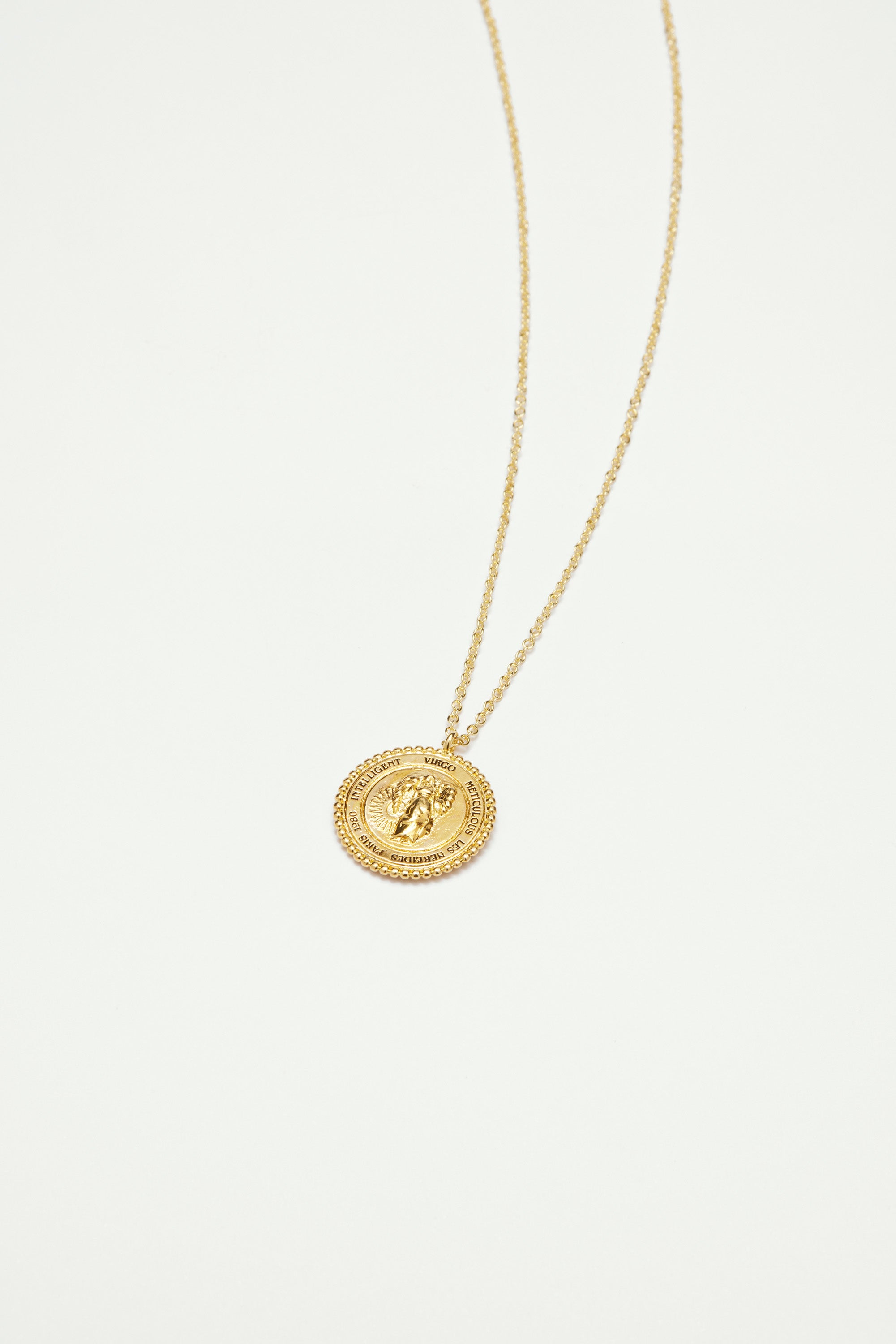 Pendant Necklace Virgo Zodiac Sign