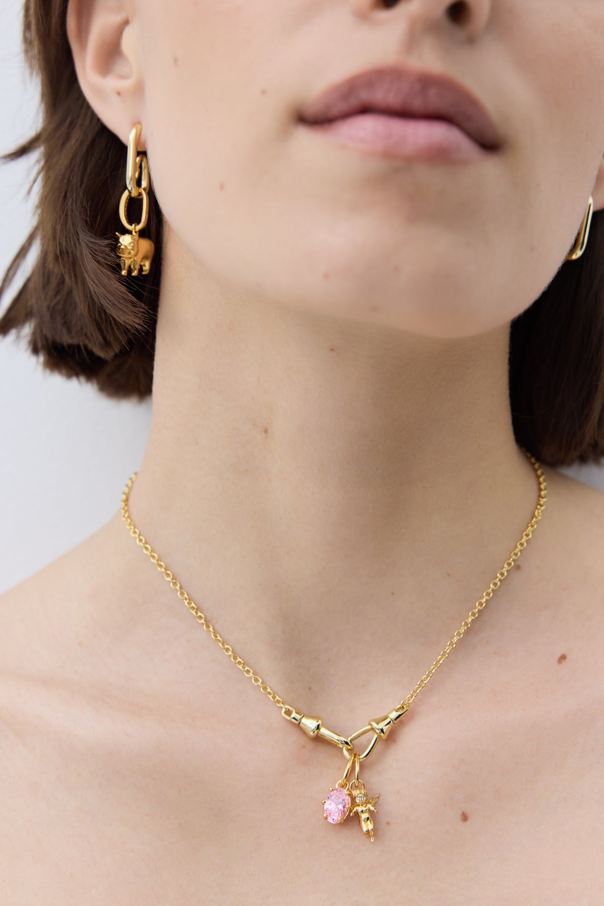 Fine link chain necklace