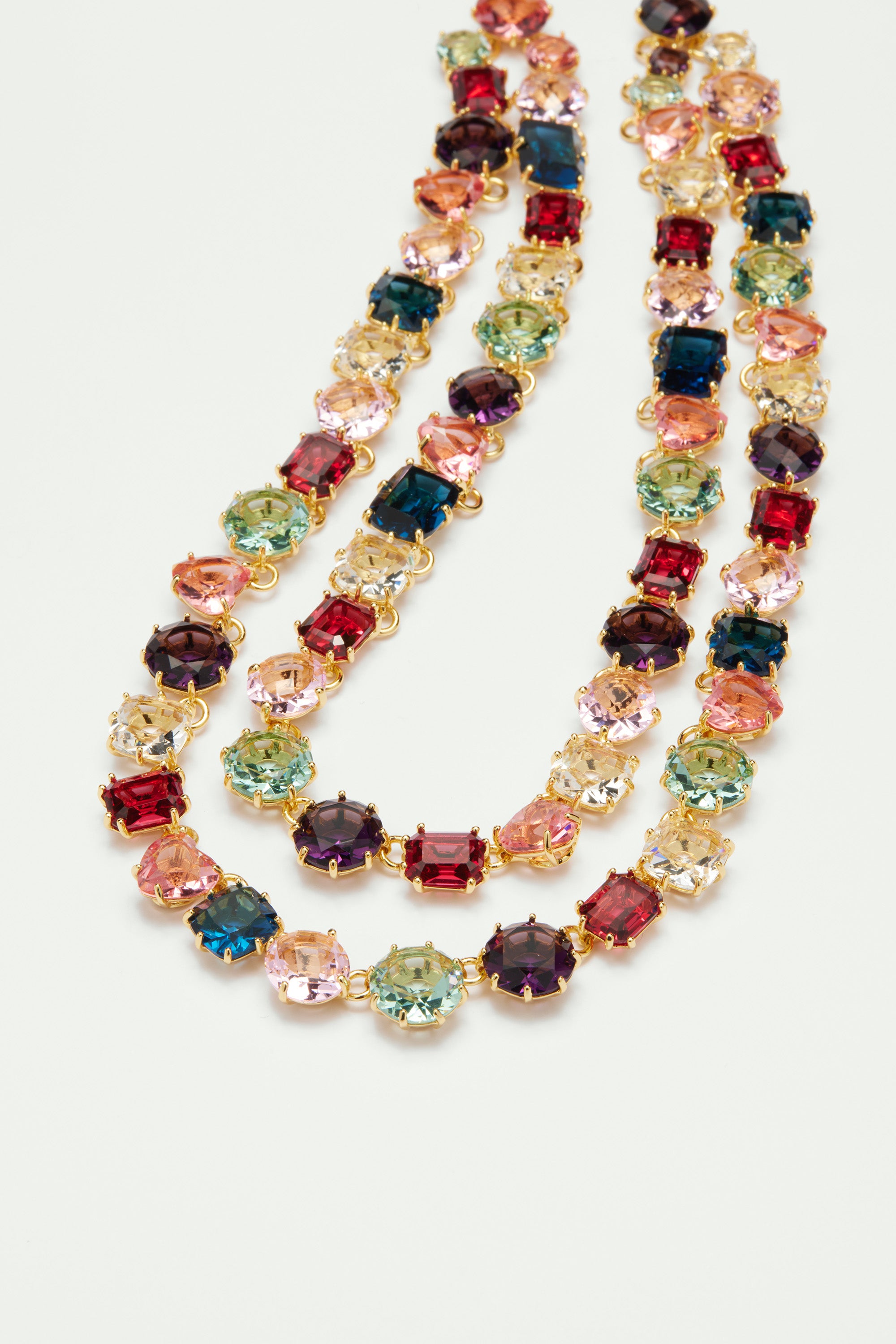 Two rows luxurious La Diamantine Multicoloured necklace