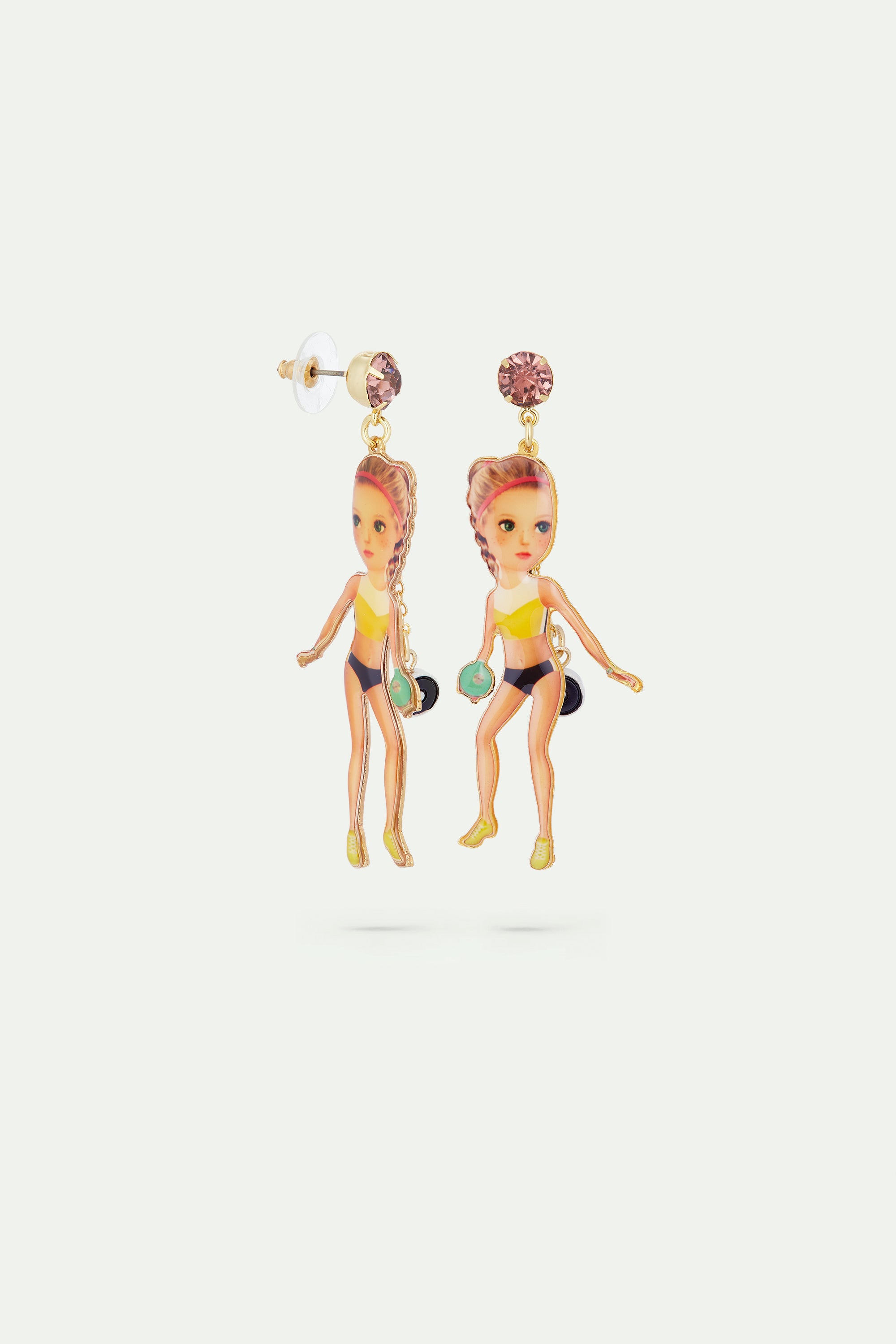 Shot put earrings