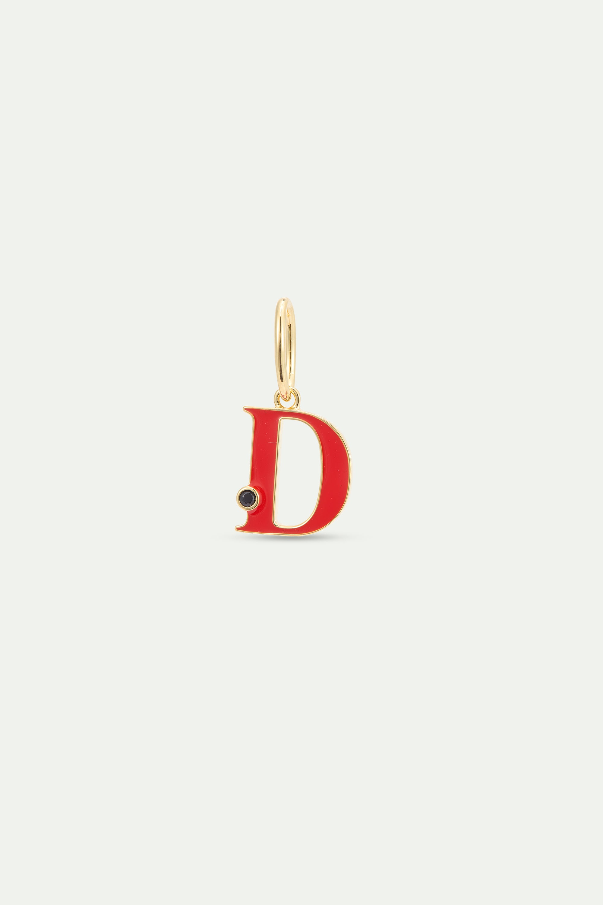 Red letter D pendant