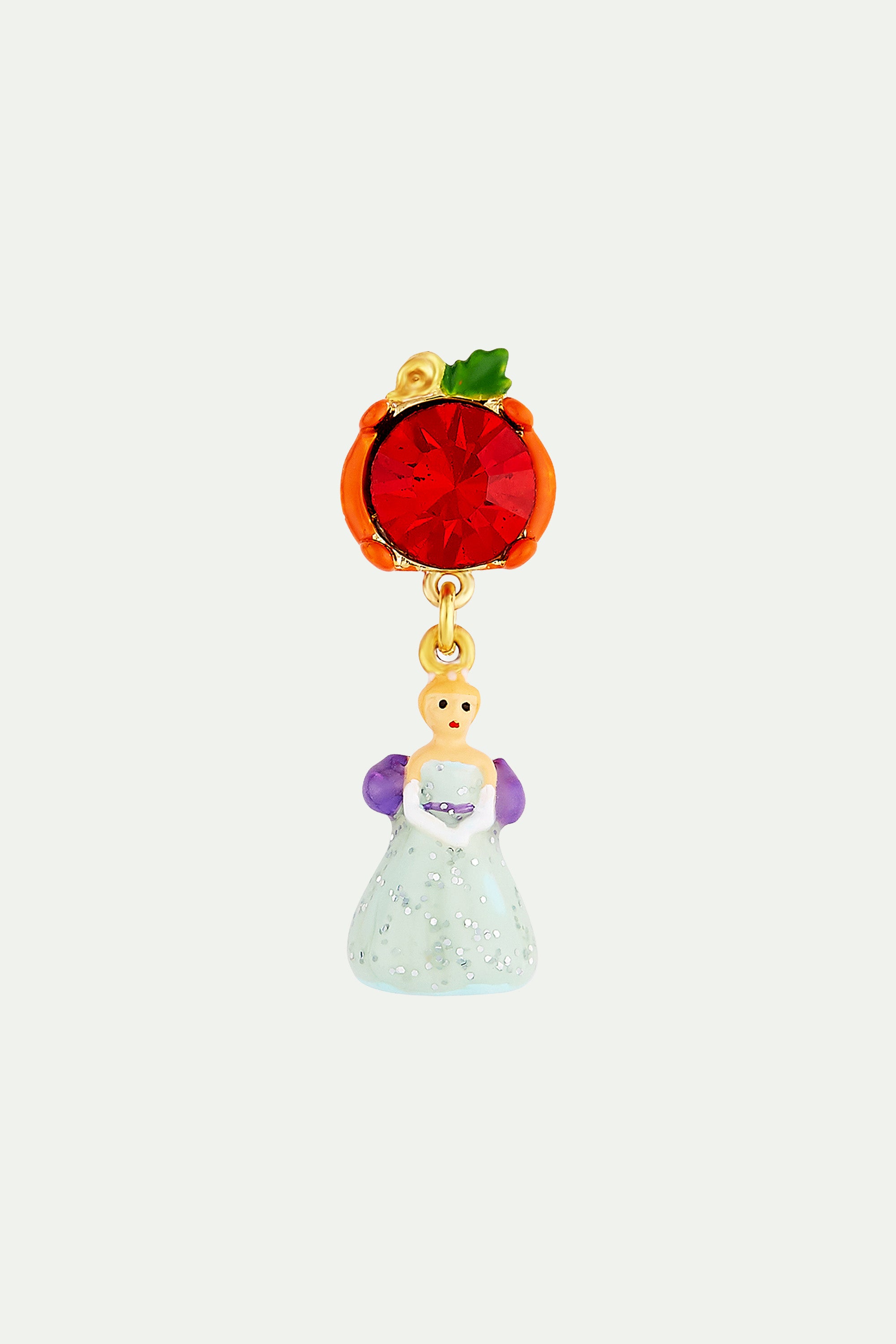 Cinderella and Pumkpin clip earrings