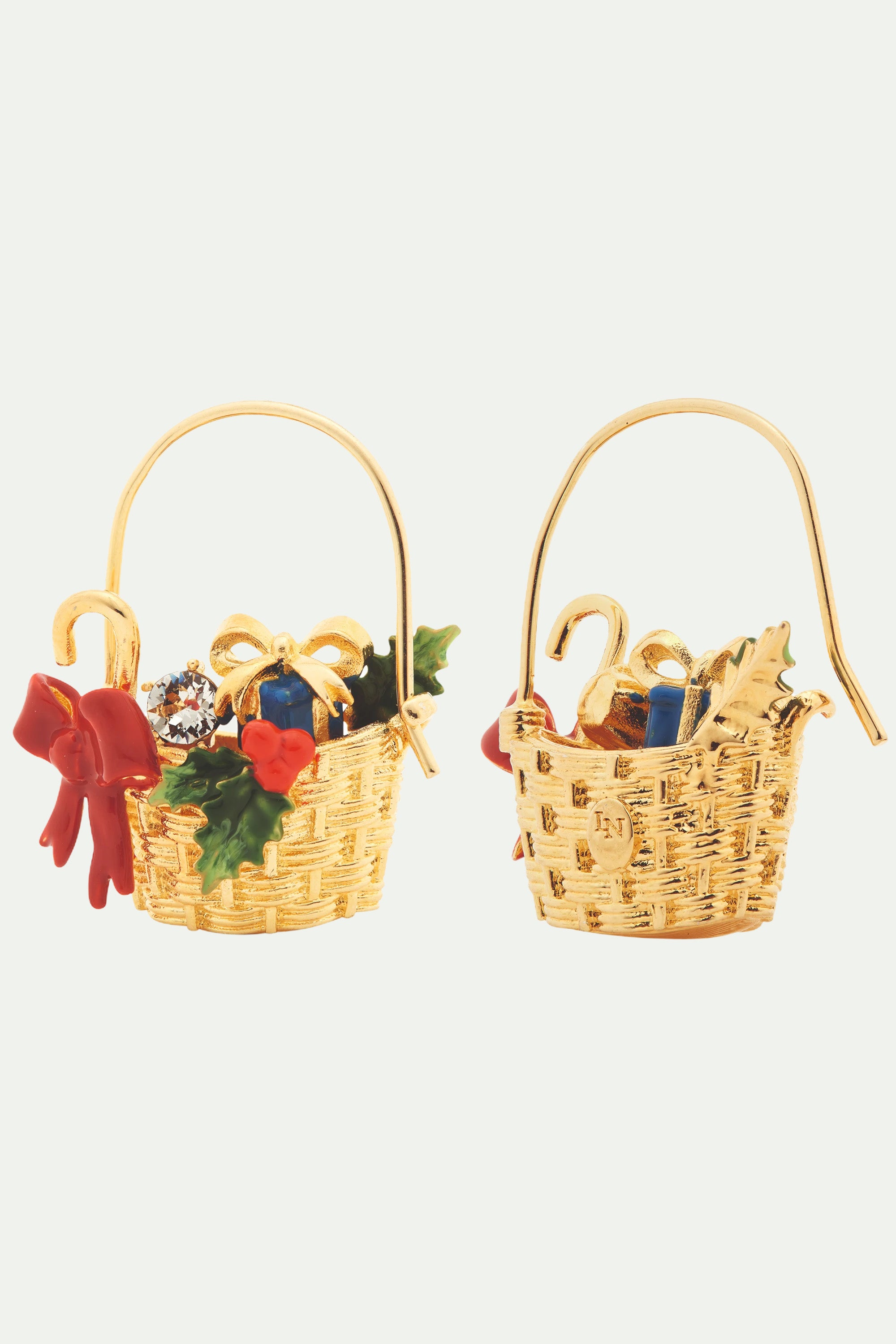 Christmas hamper post earrings