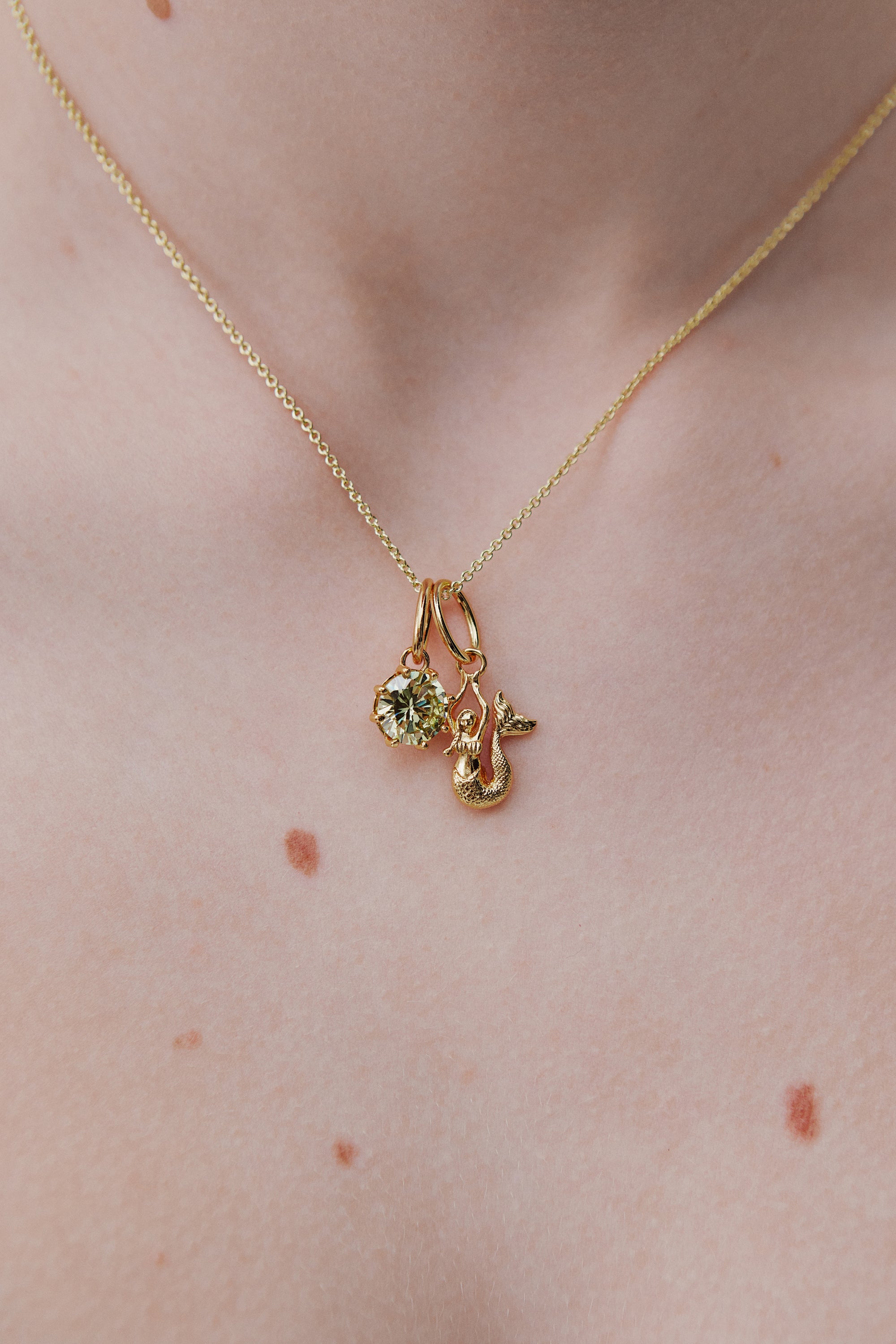 Golden Mermaid pendant, Bewitching and Adventure