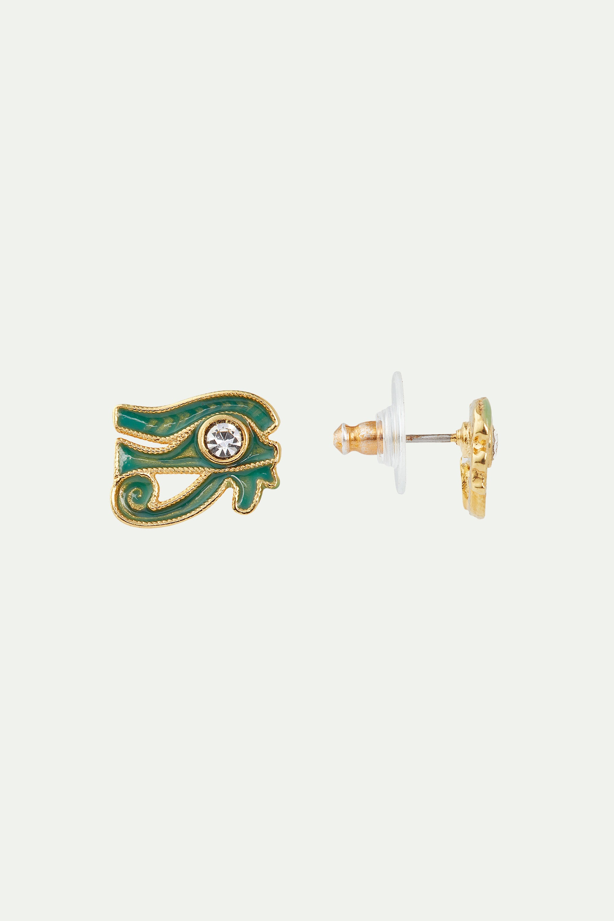 Evil eye post earrings