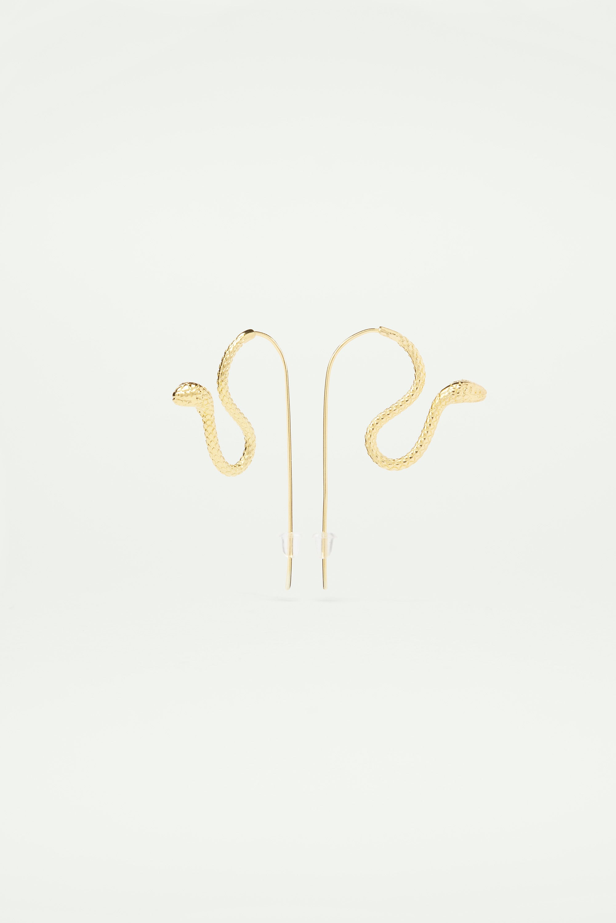 Slithering viper earrings
