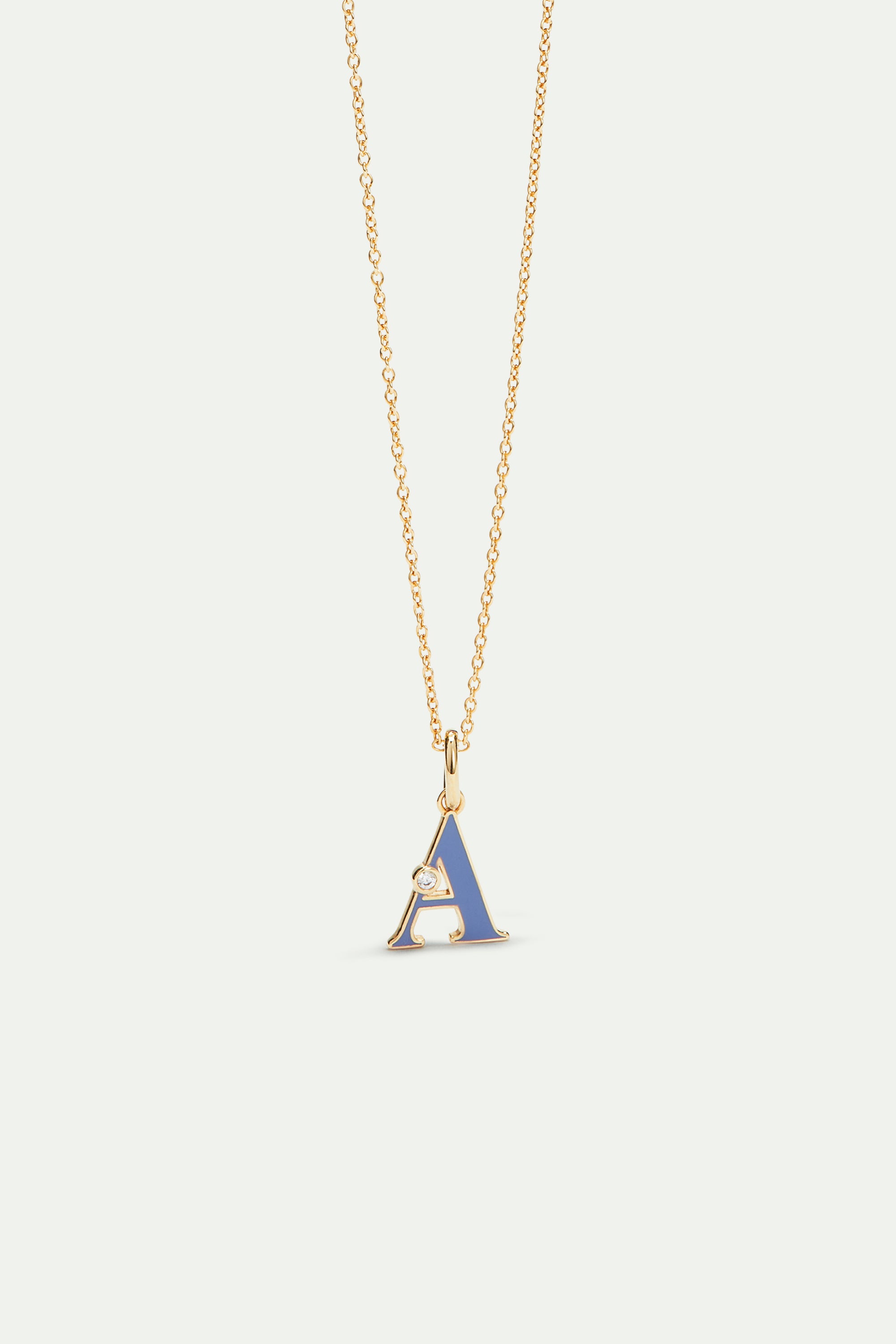 Letter A pendant necklace