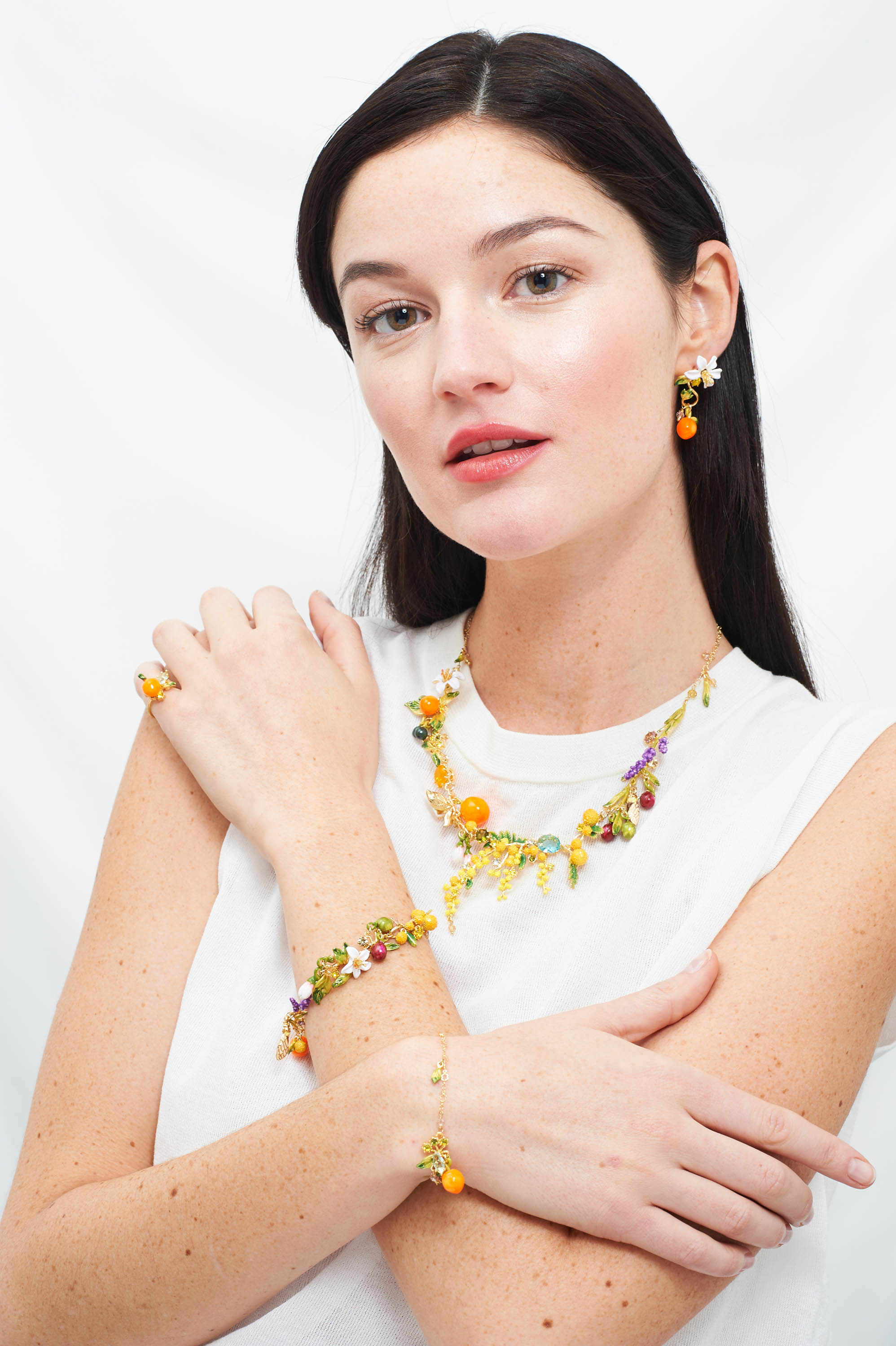 Mutli element of the Provence garden thin bracelet