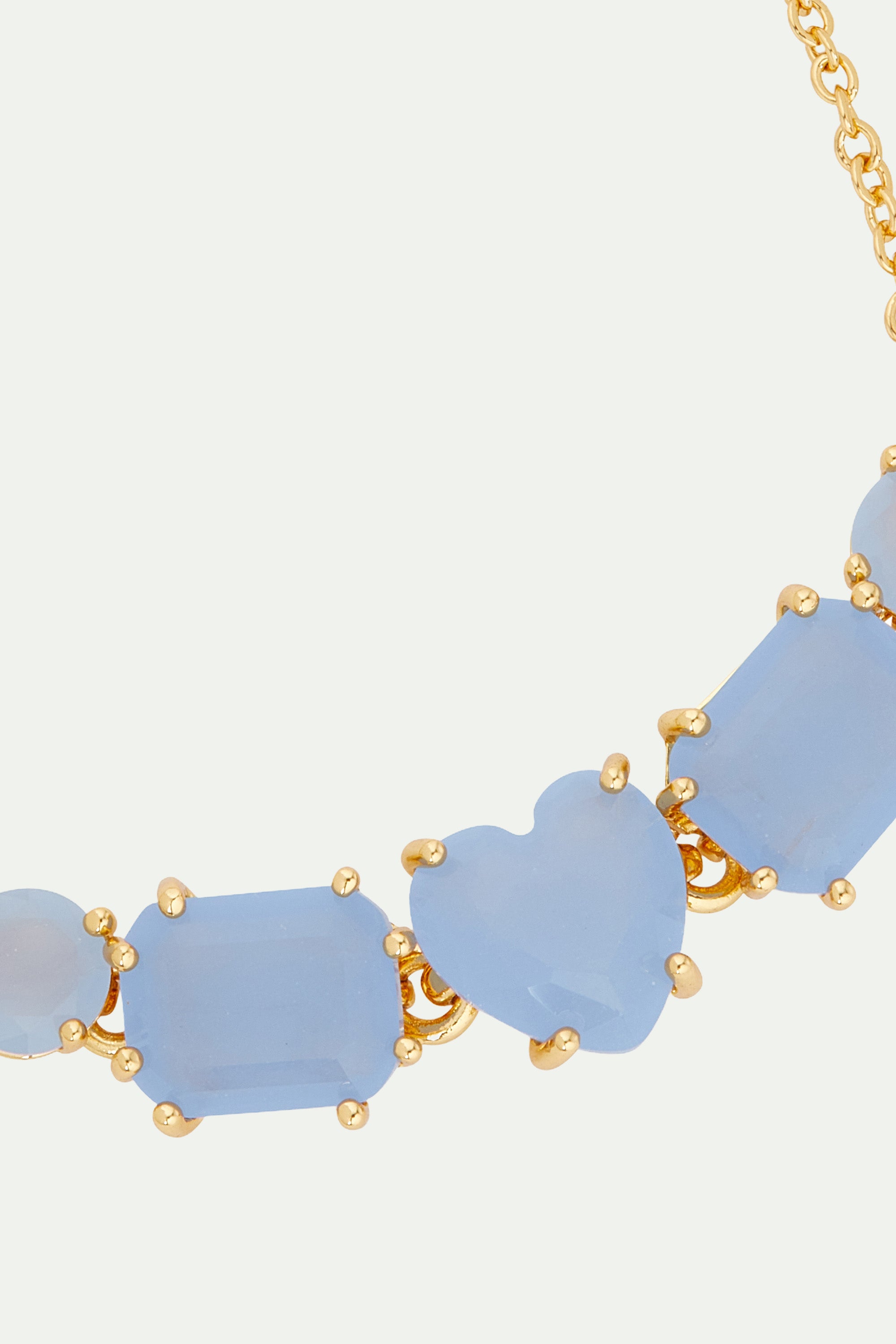 Sky blue Diamantine 5 stone fine bracelet