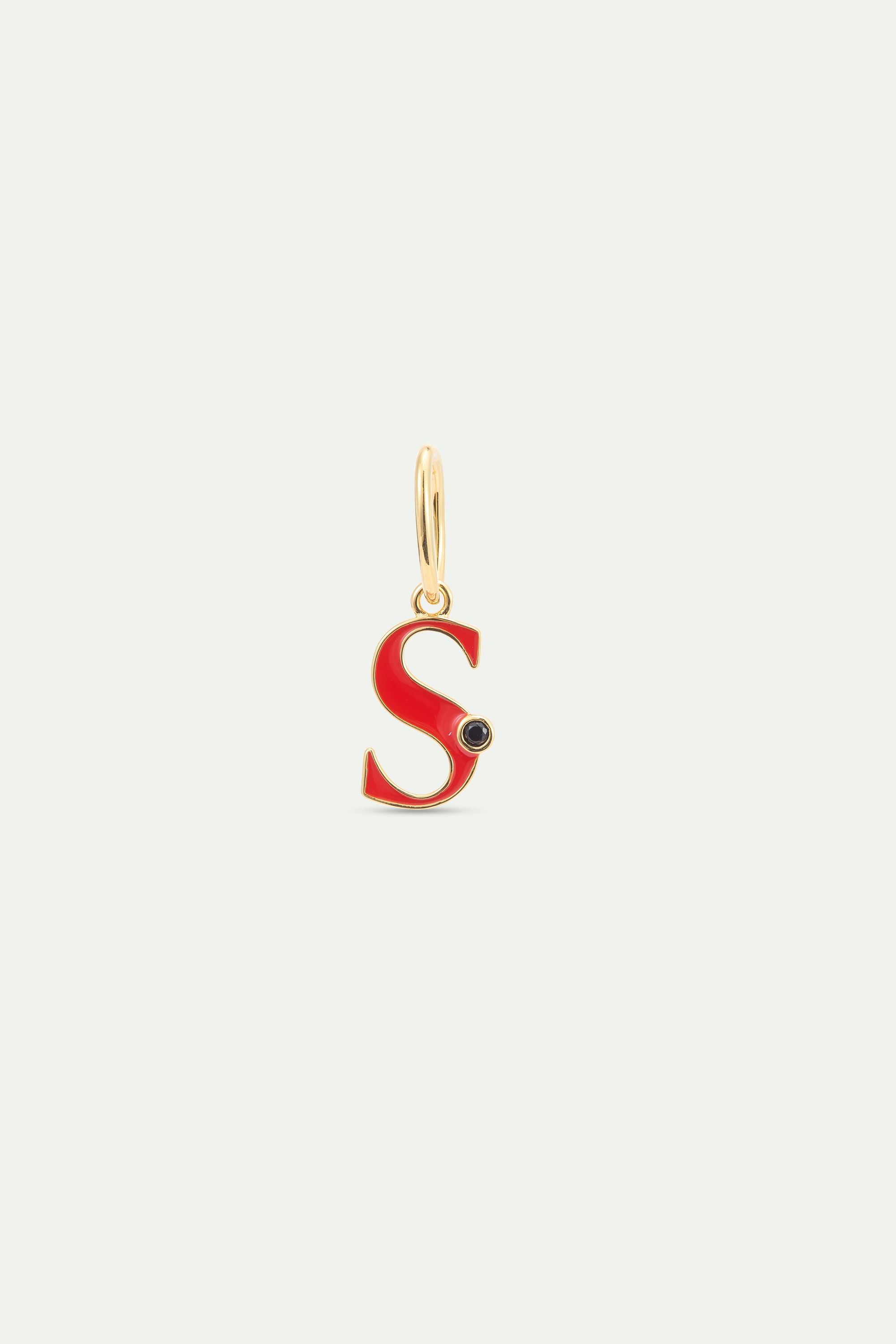 Red letter S pendant