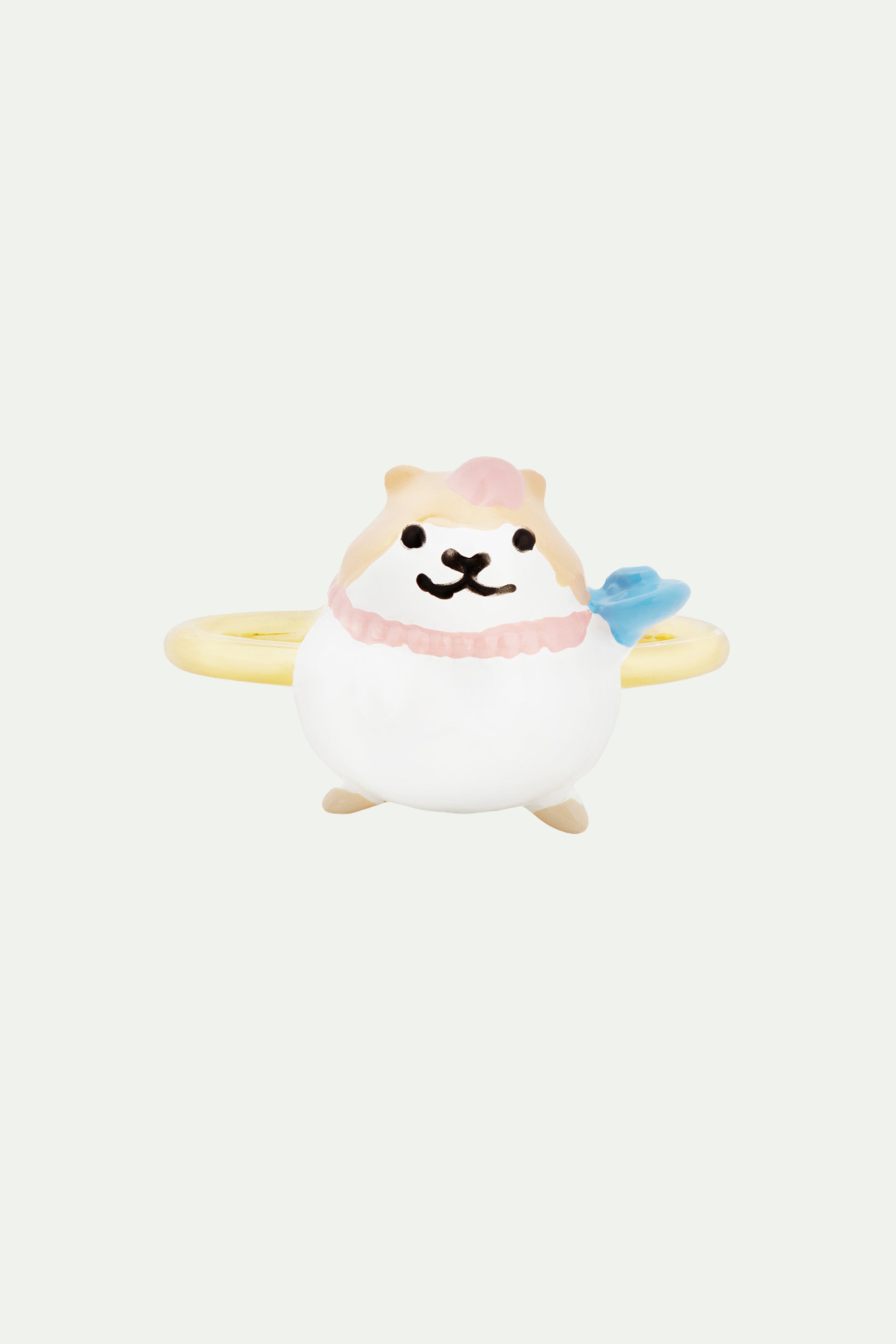 Hamster with a sweet tooth adjustable ring