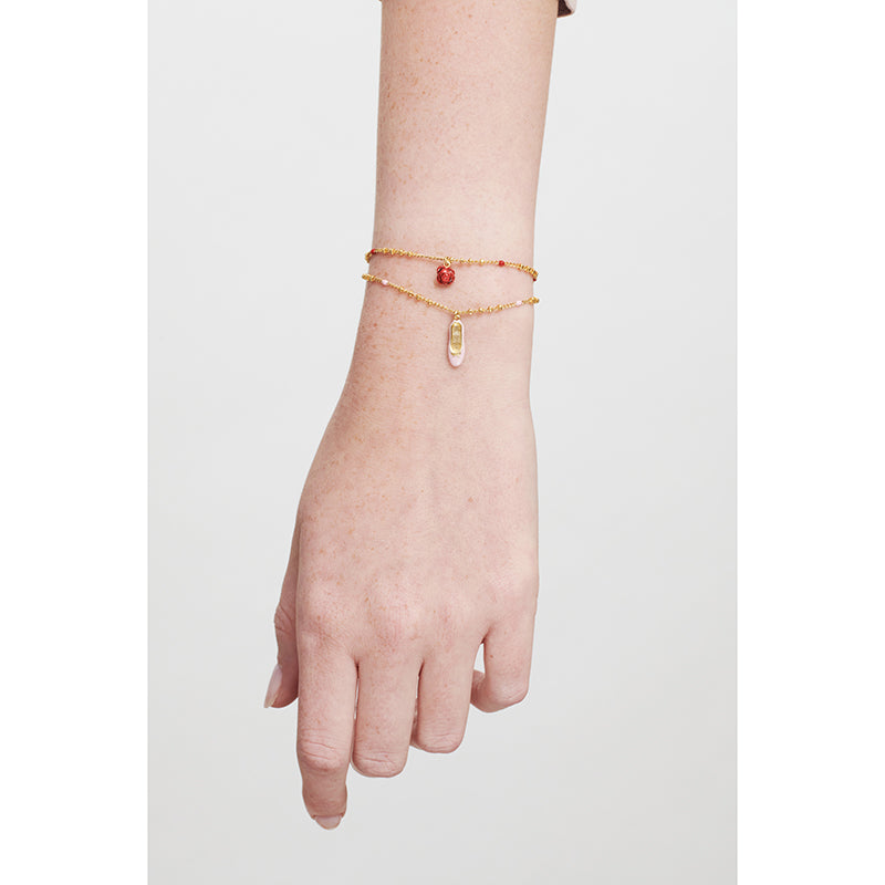 Ballet Shoe Charms Bracelet