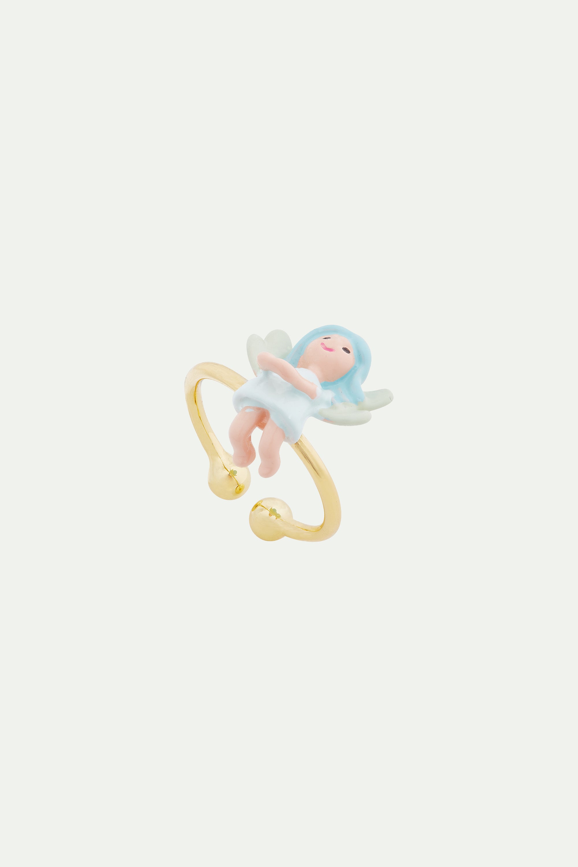 Blue fairy adjustable ring