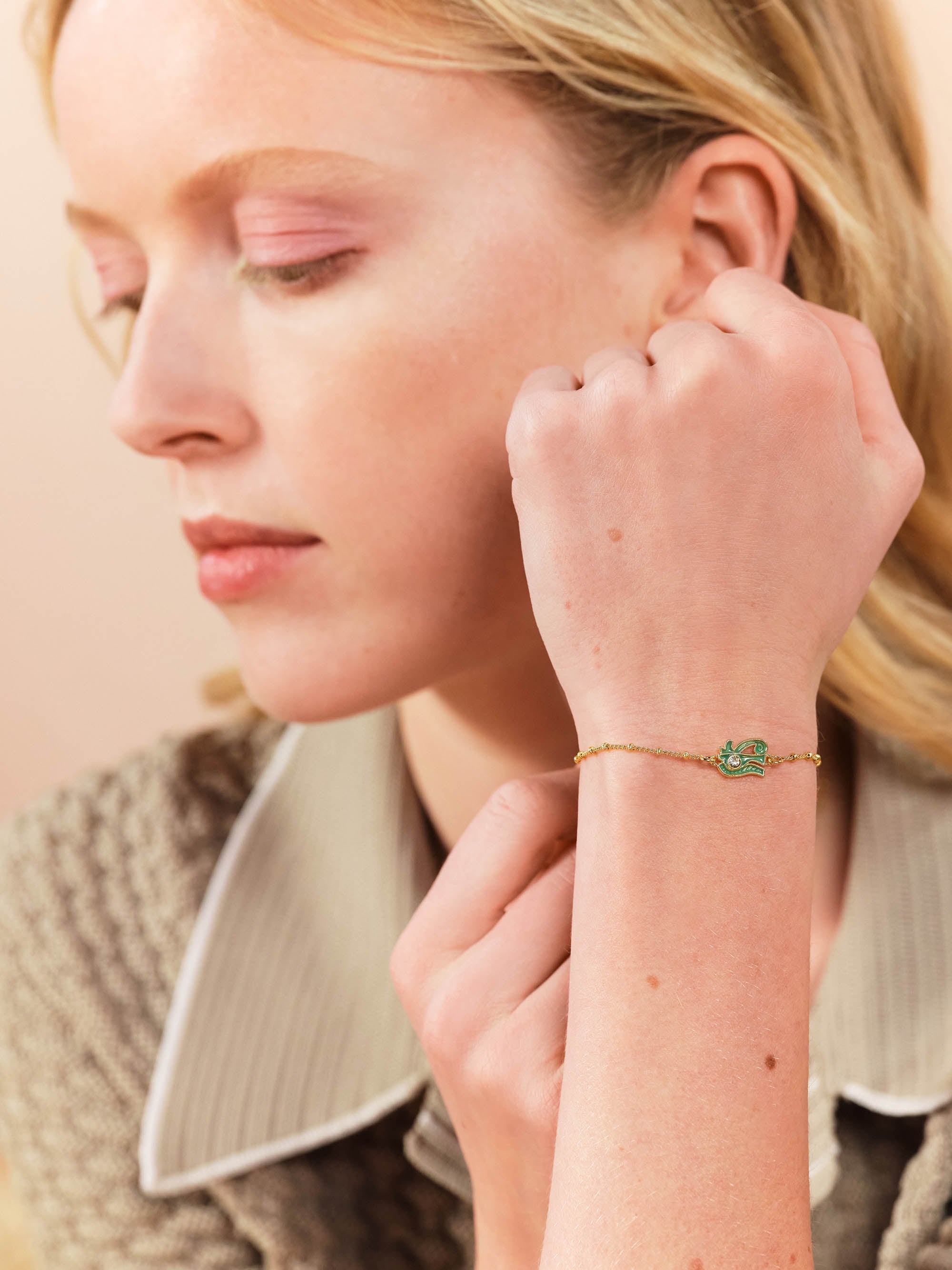 Evil eye fine bracelet