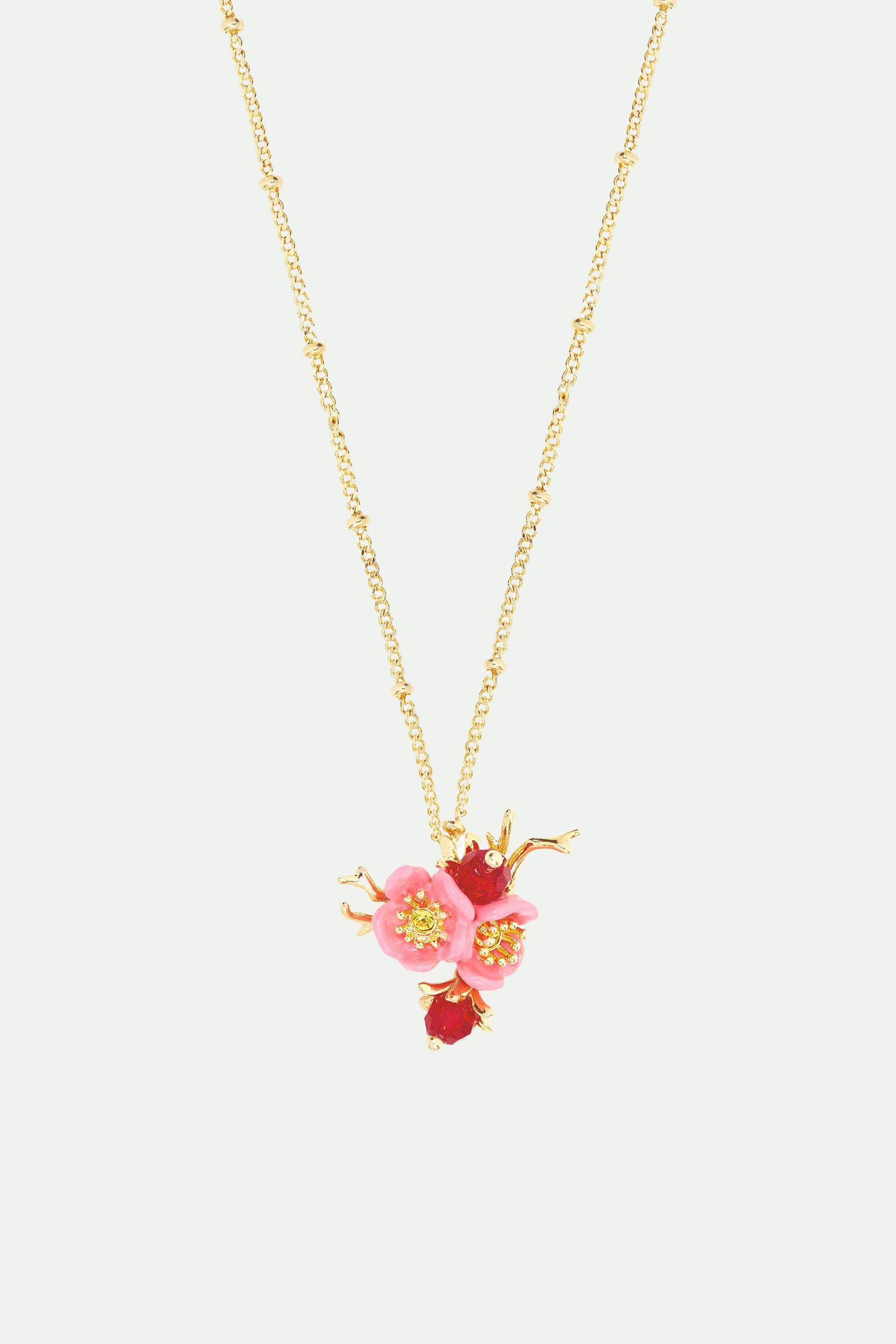Plum blossom pendant necklace