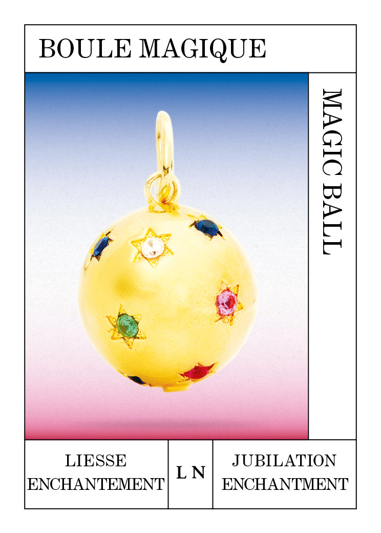 Star-studded magic ball pendant, Jubilation and Enchantment