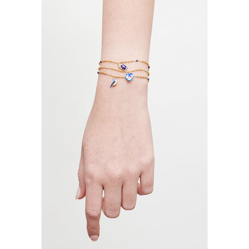 Pansy Charms Bracelet