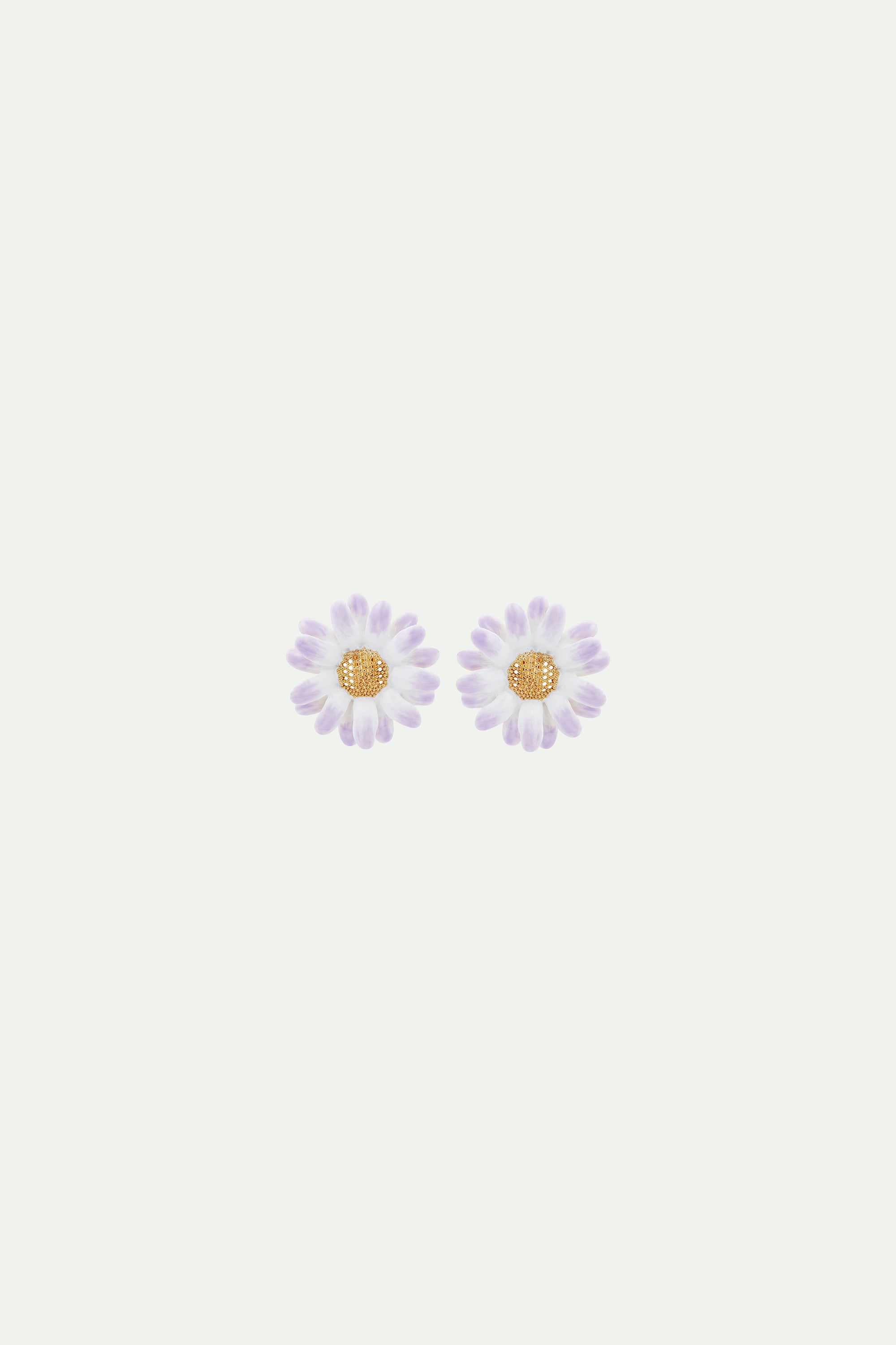 Aster flower post earrings