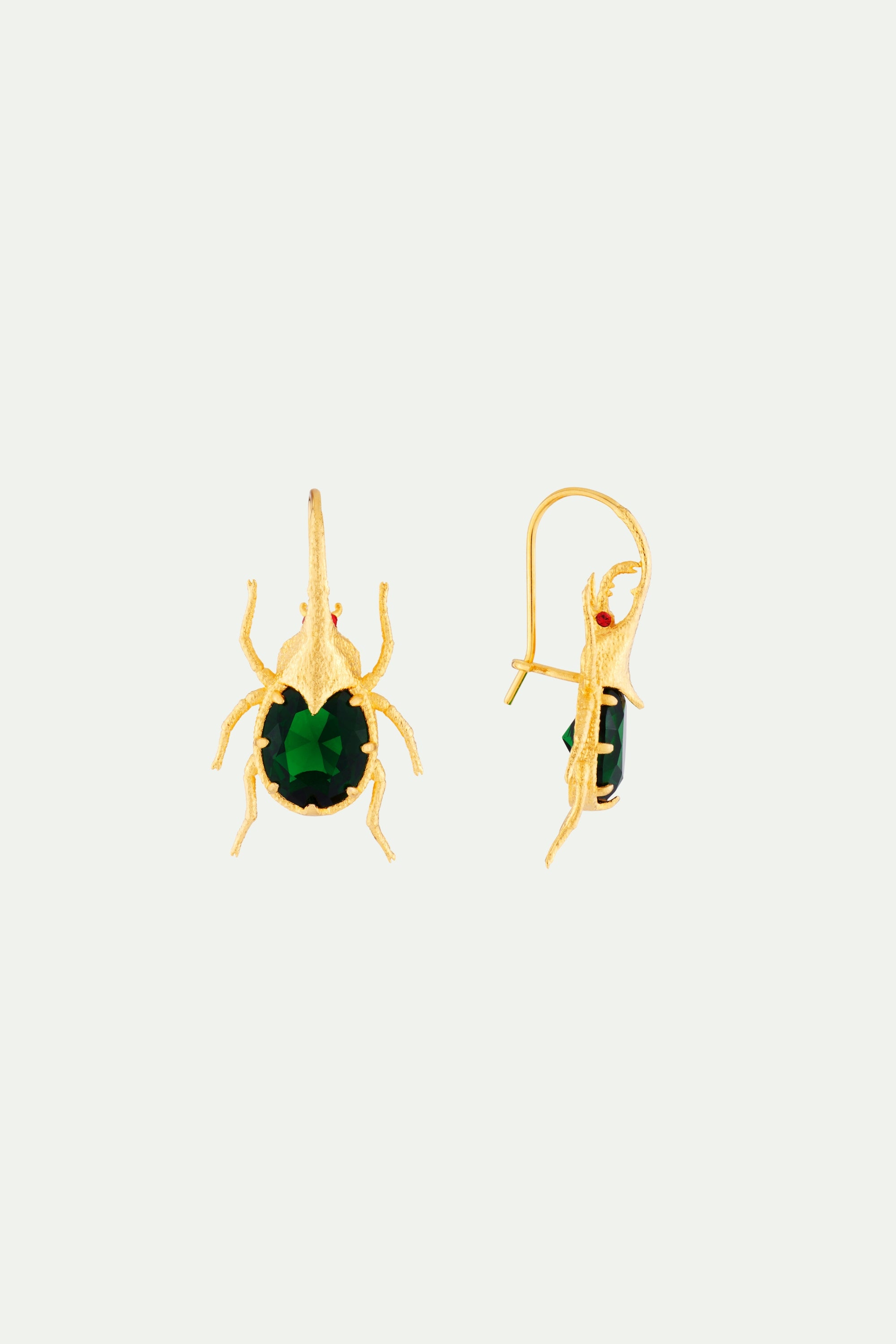 Beetle Hook Earrings