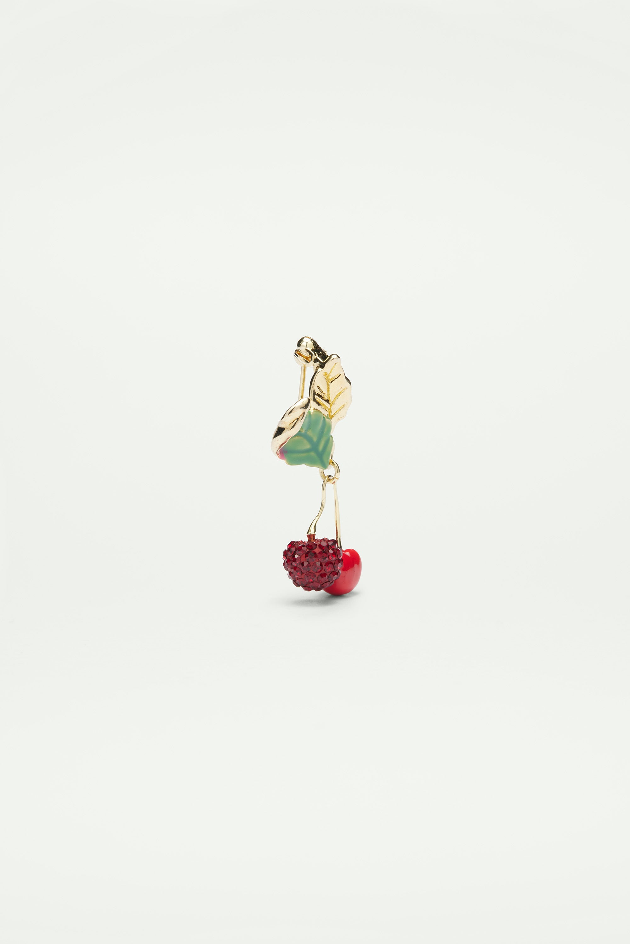 Cherries and Leaves Brooch