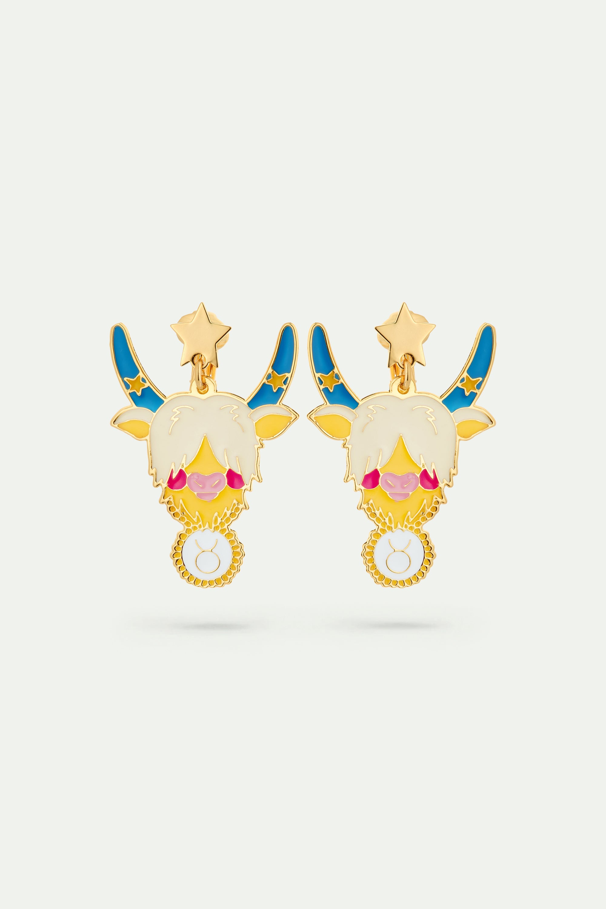Taurus astrological sign earrings