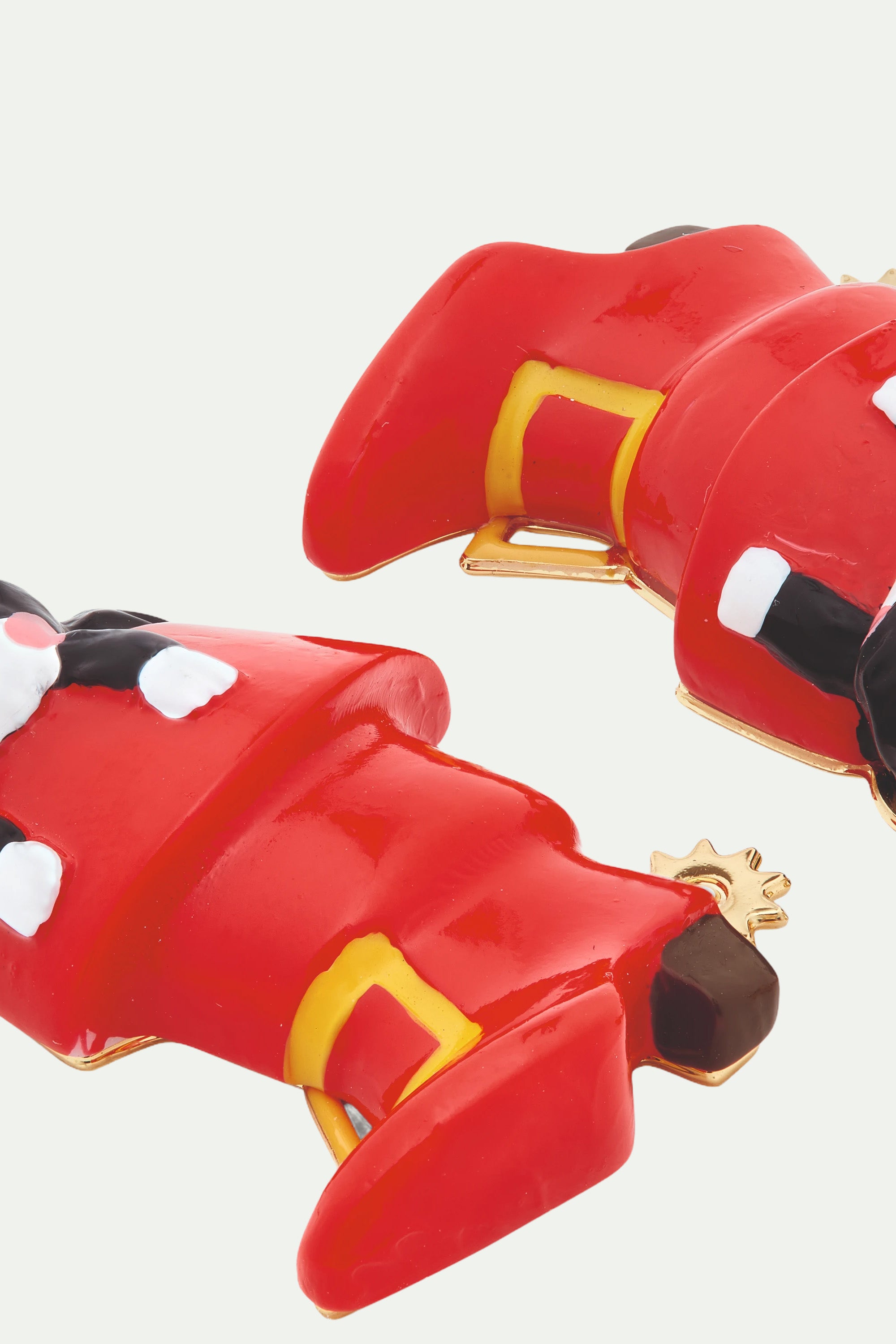 Charming cat in a red boot post earrings