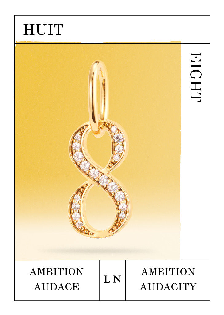 Number 8 pendant, ambition and audacity