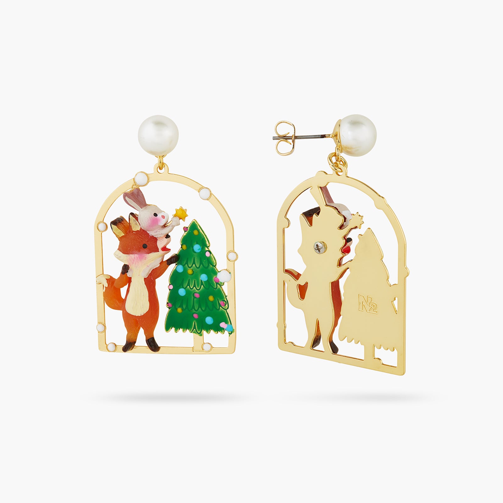 Post Earrings SANTA'S PARTY