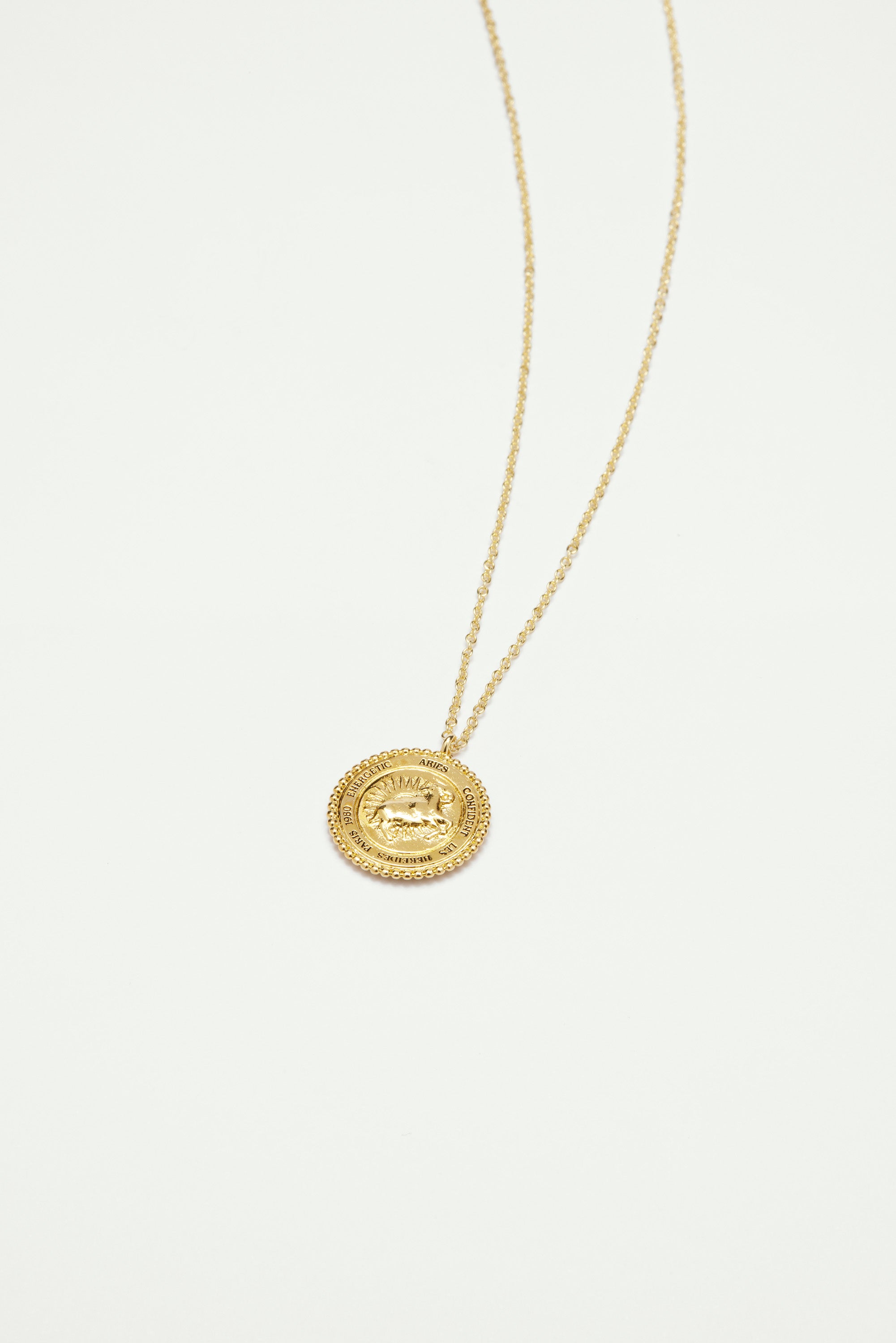 Pendant Necklace Aries Zodiac Sign