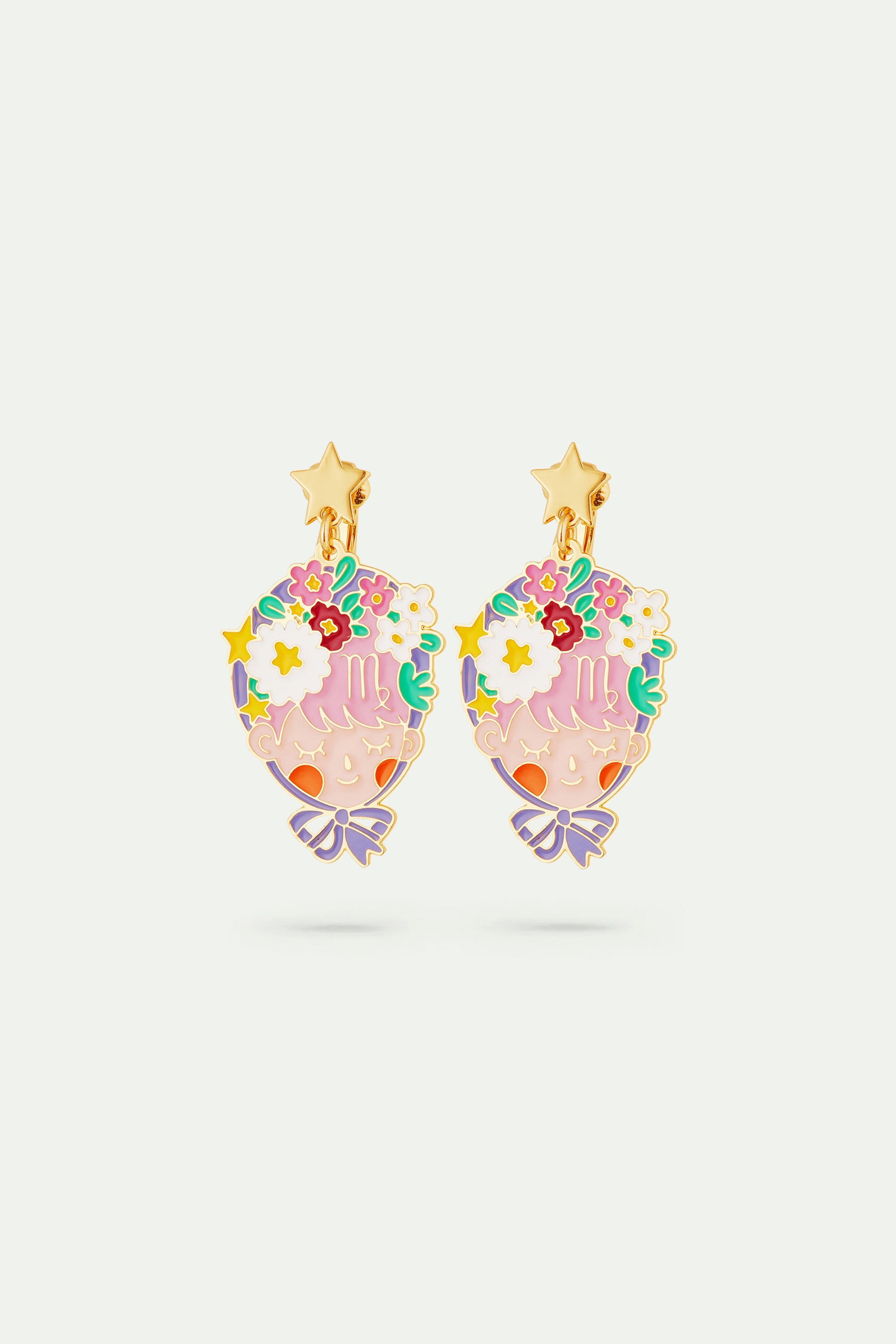Virgo astrological sign earrings