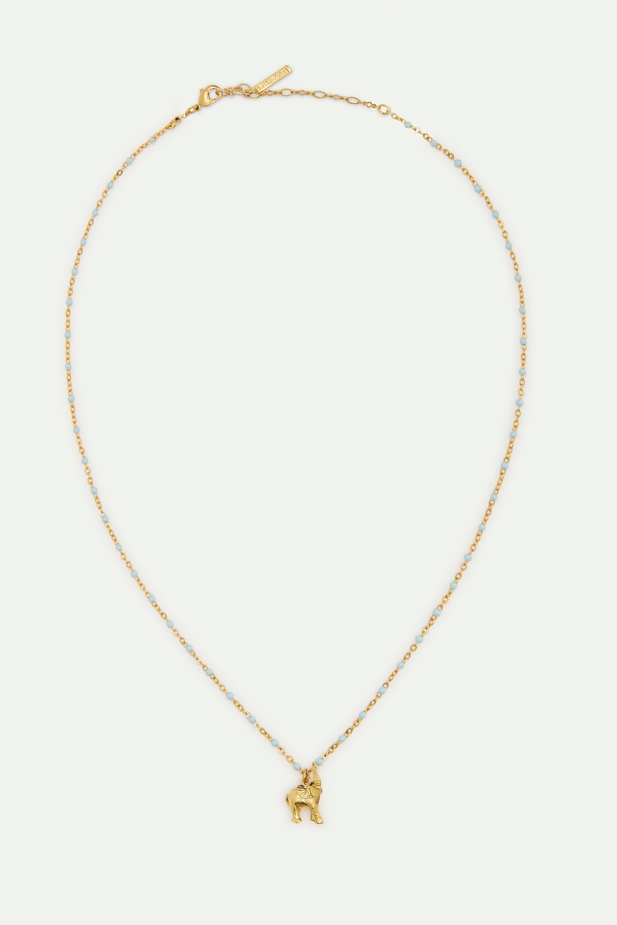 Golden elephant pendant necklace