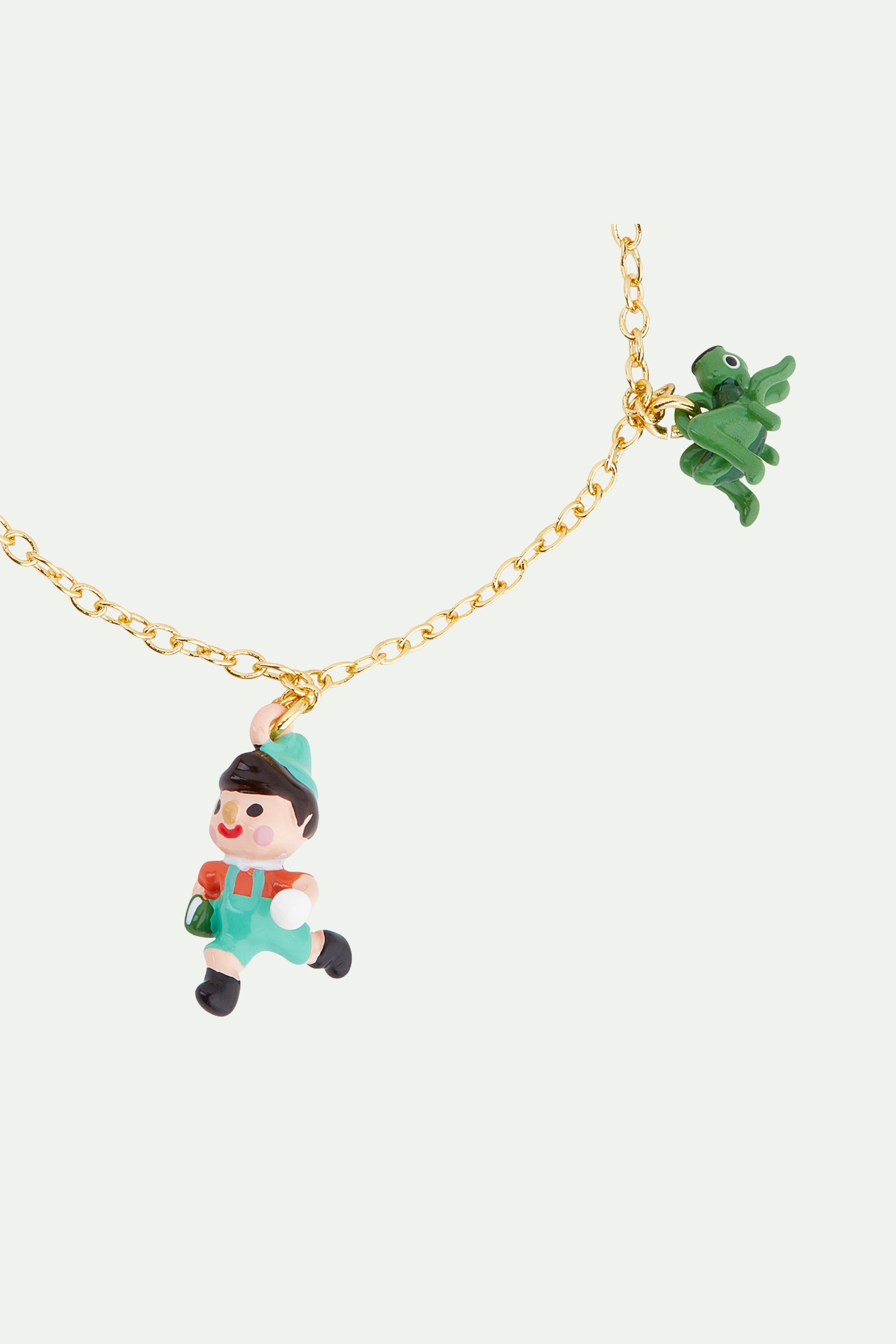 Pinocchio and Cricket fine bracelet