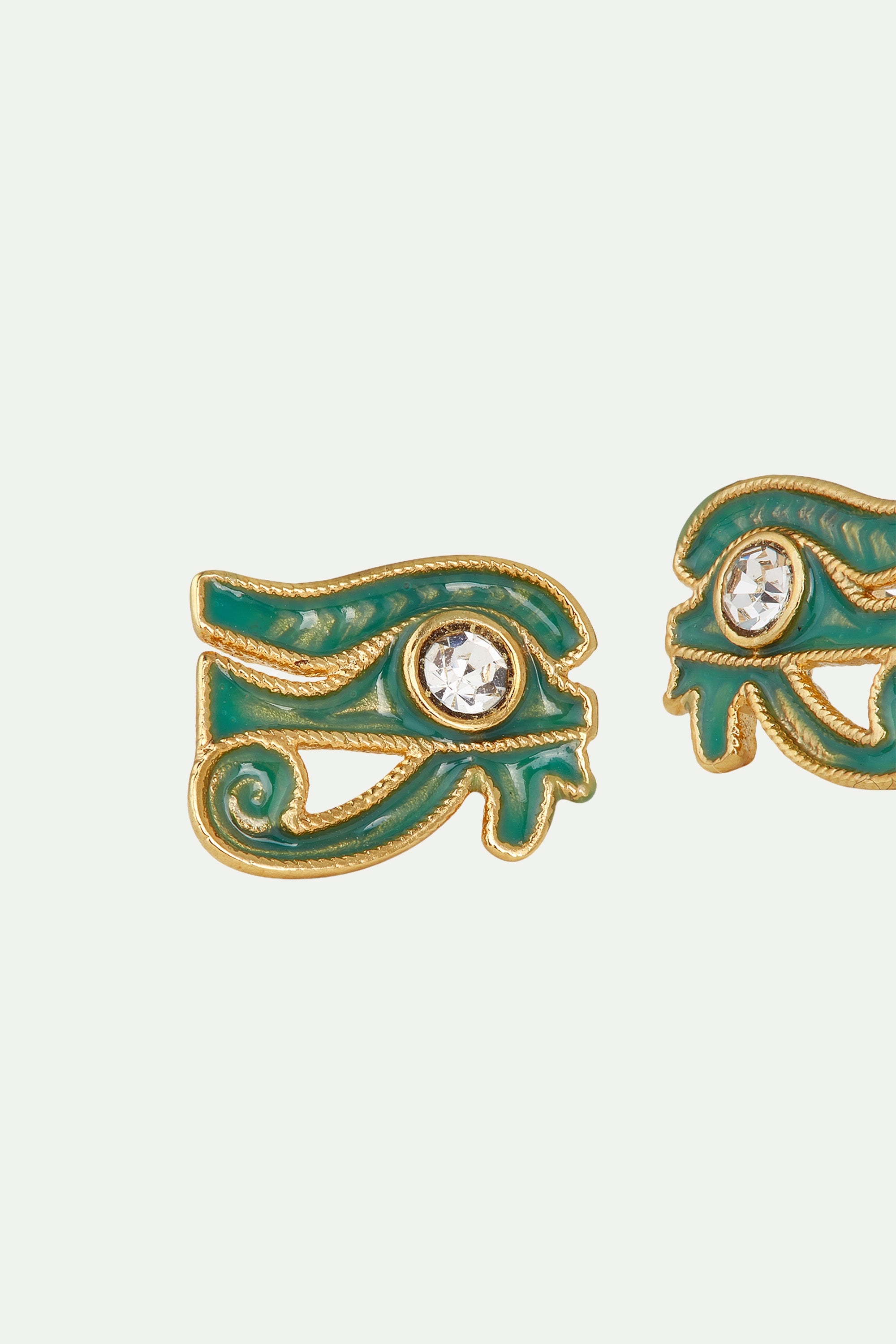 Evil eye post earrings