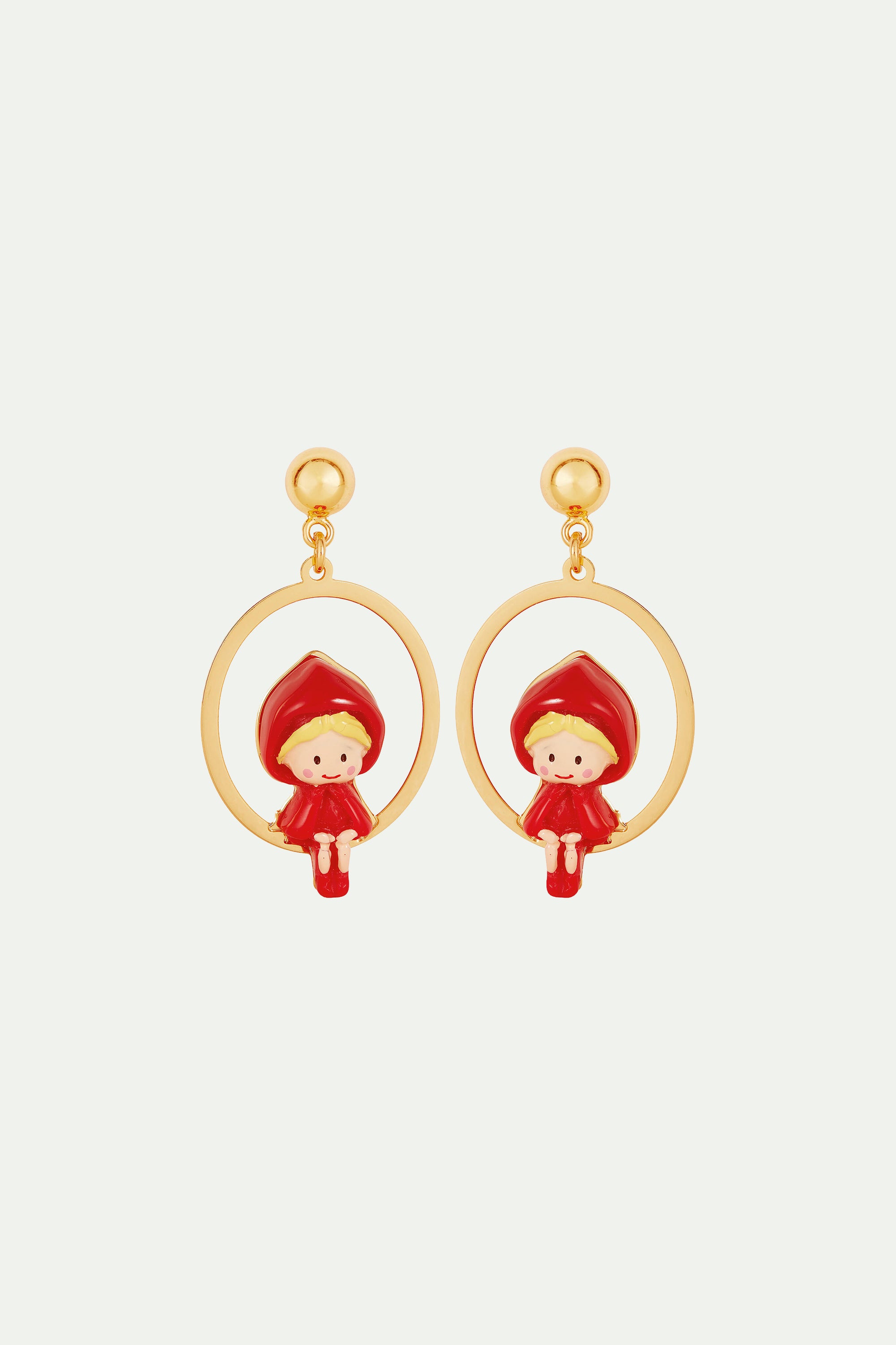 Little Red Riding Hood post earrings