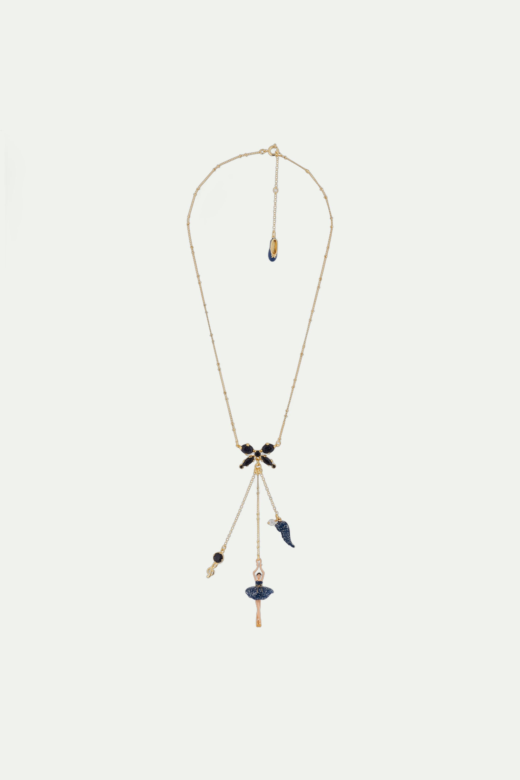 Necklace 44+5cm PAS DE DEUX Multi-elements MIDNIGHT BLUE
