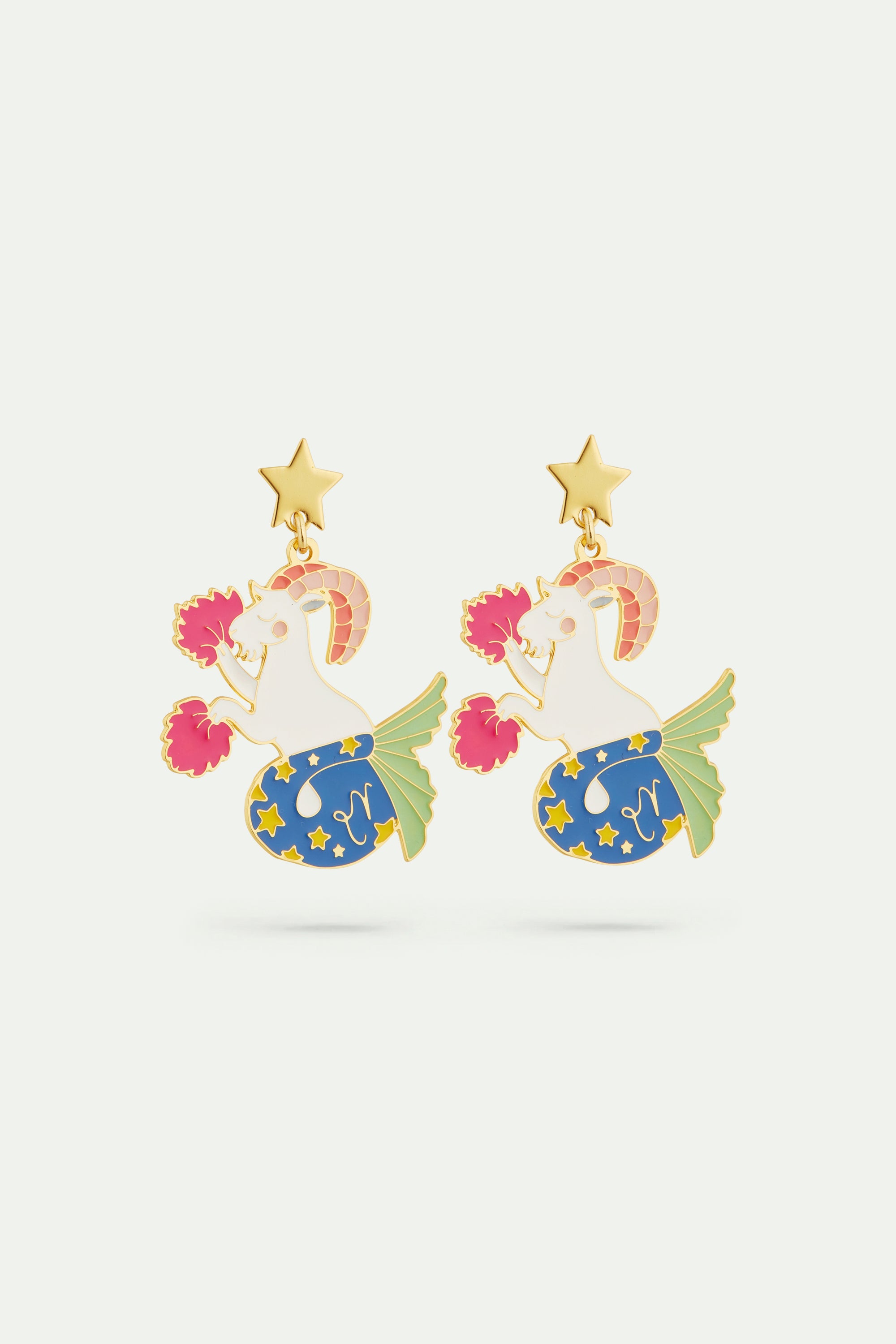 Capricorn astrological sign earrings