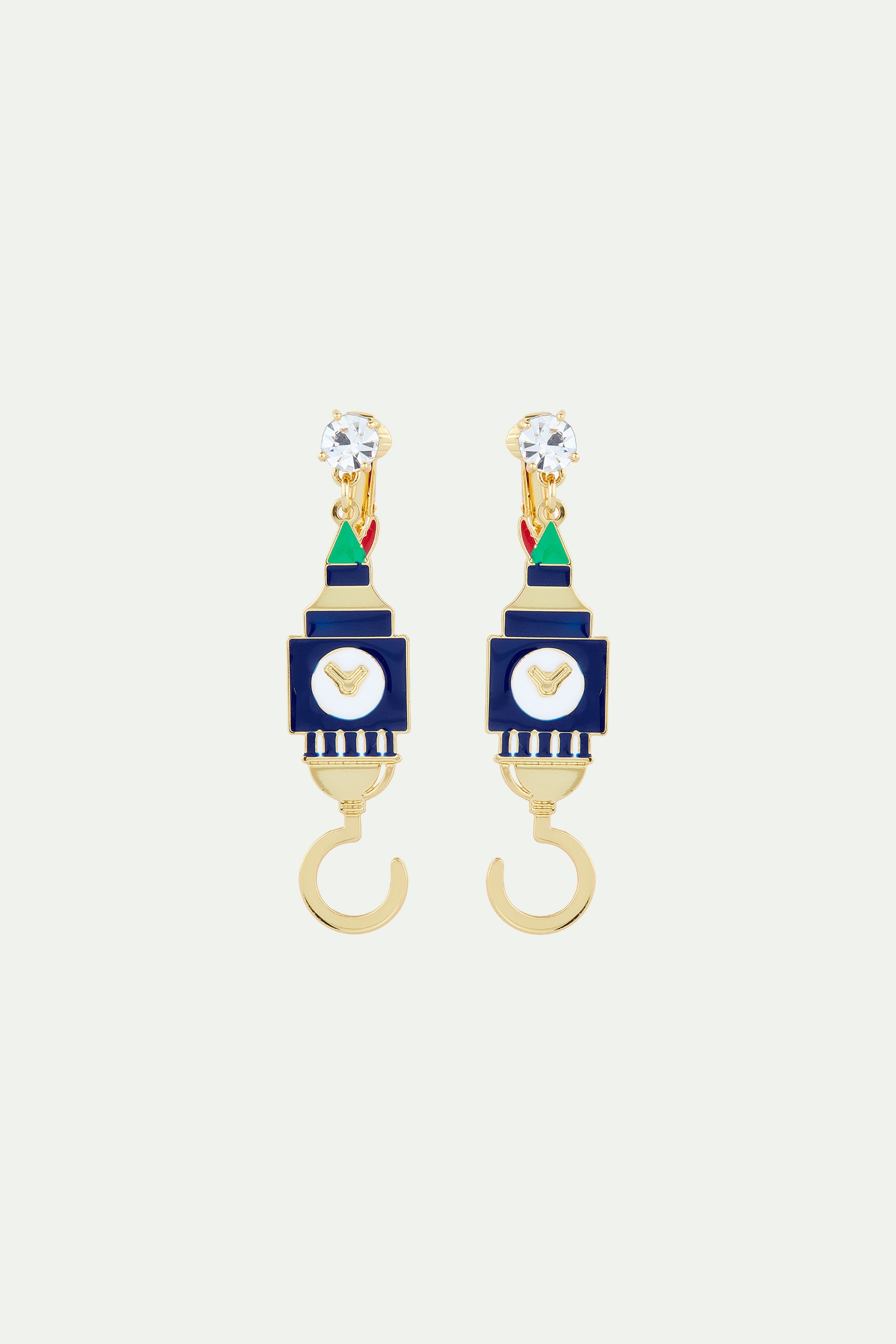 Big Ben and Hook post earrings