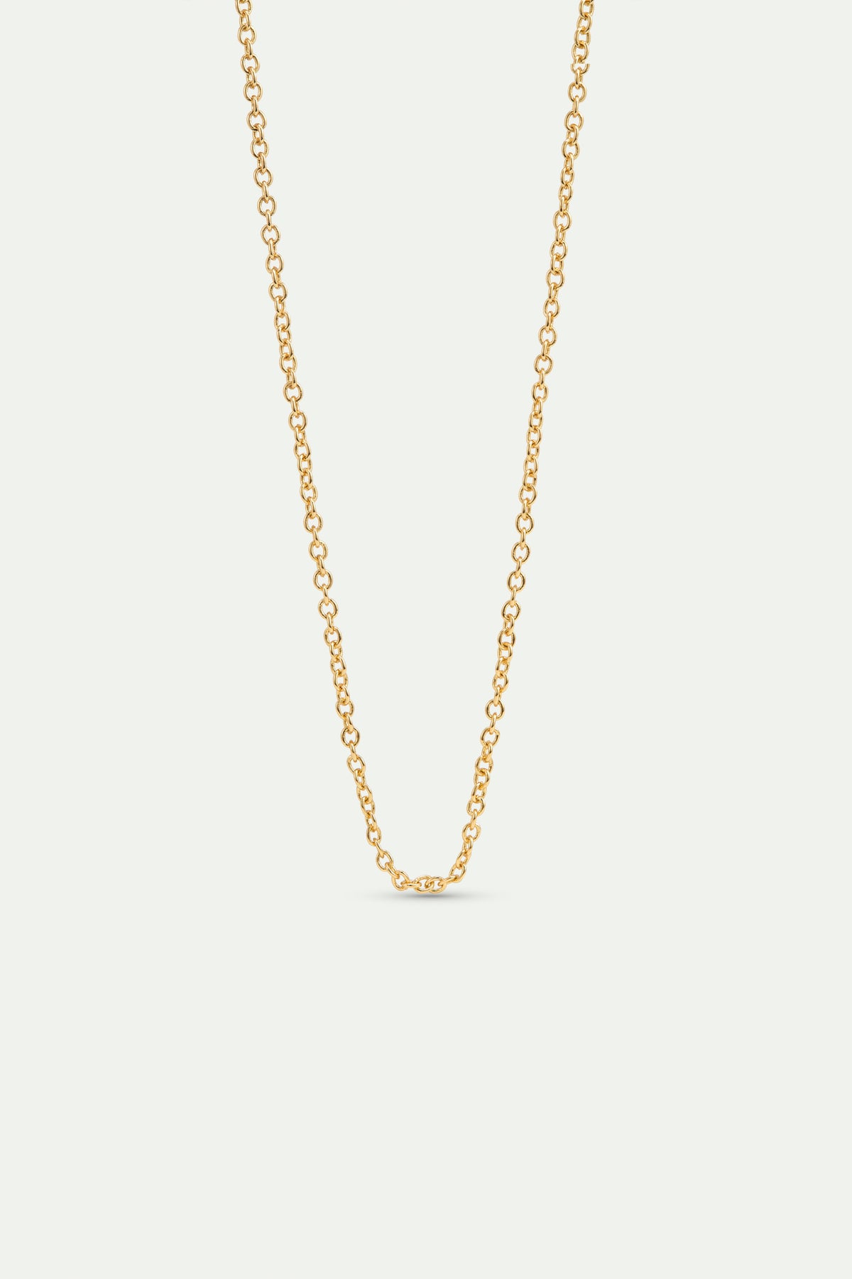 Fine link chain necklace