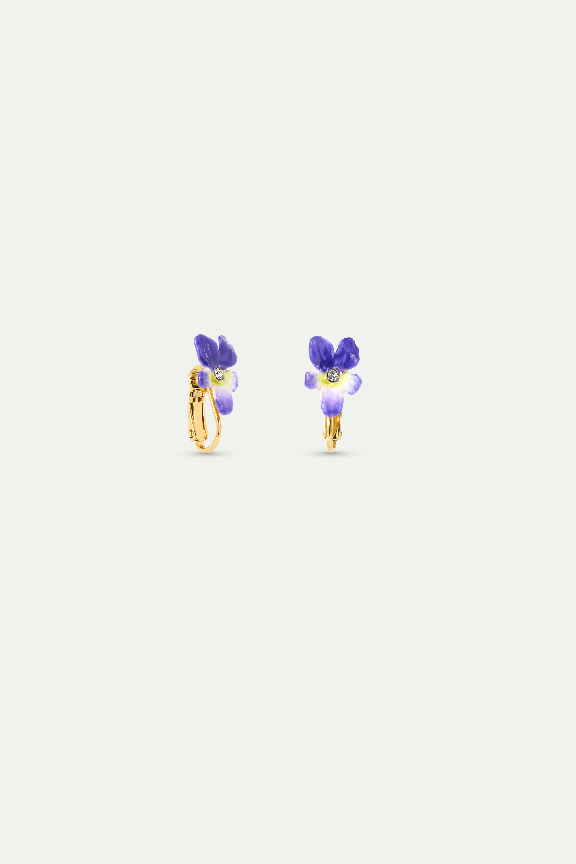 Clip Earrings CHAMPS DE VIOLETTES