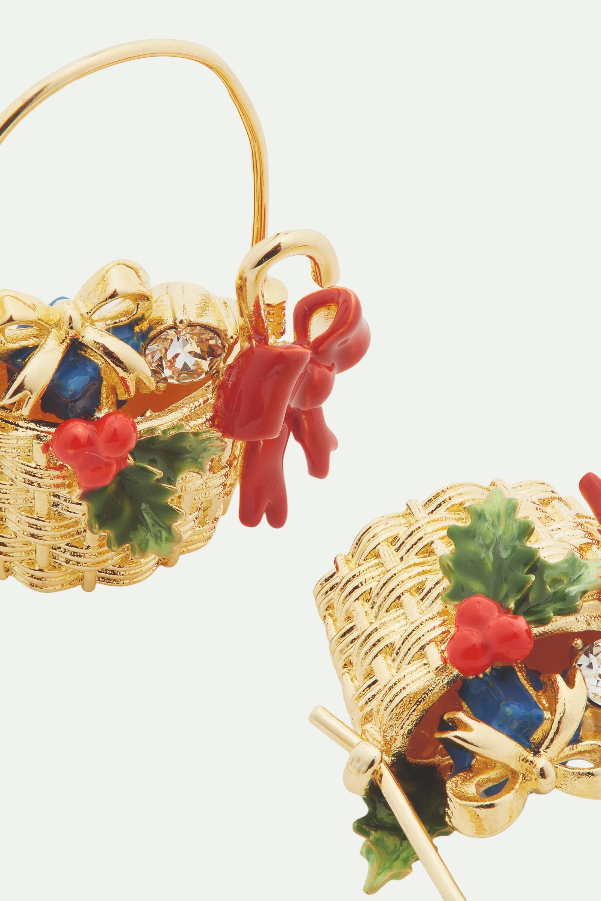 Christmas hamper post earrings