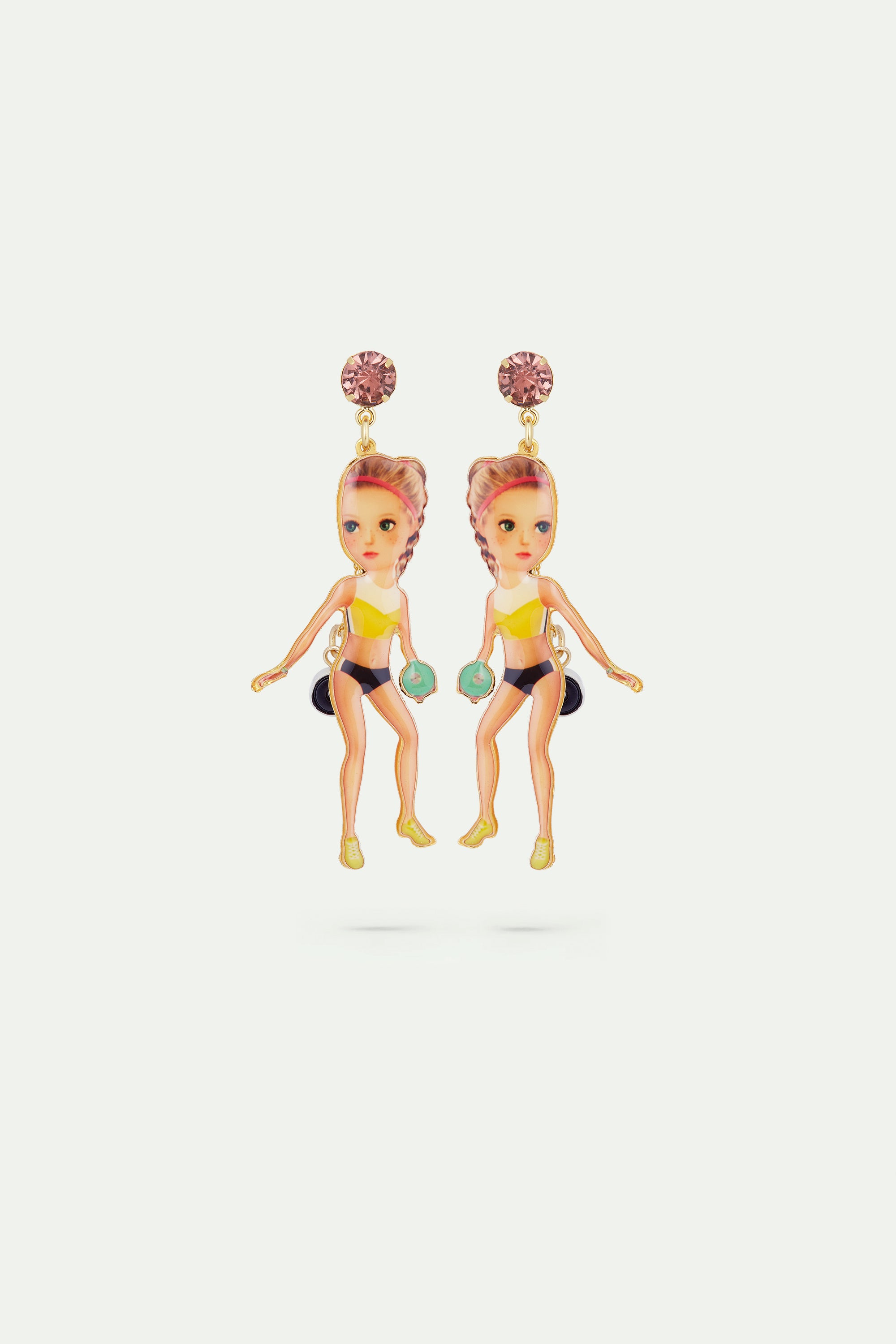 Shot put earrings