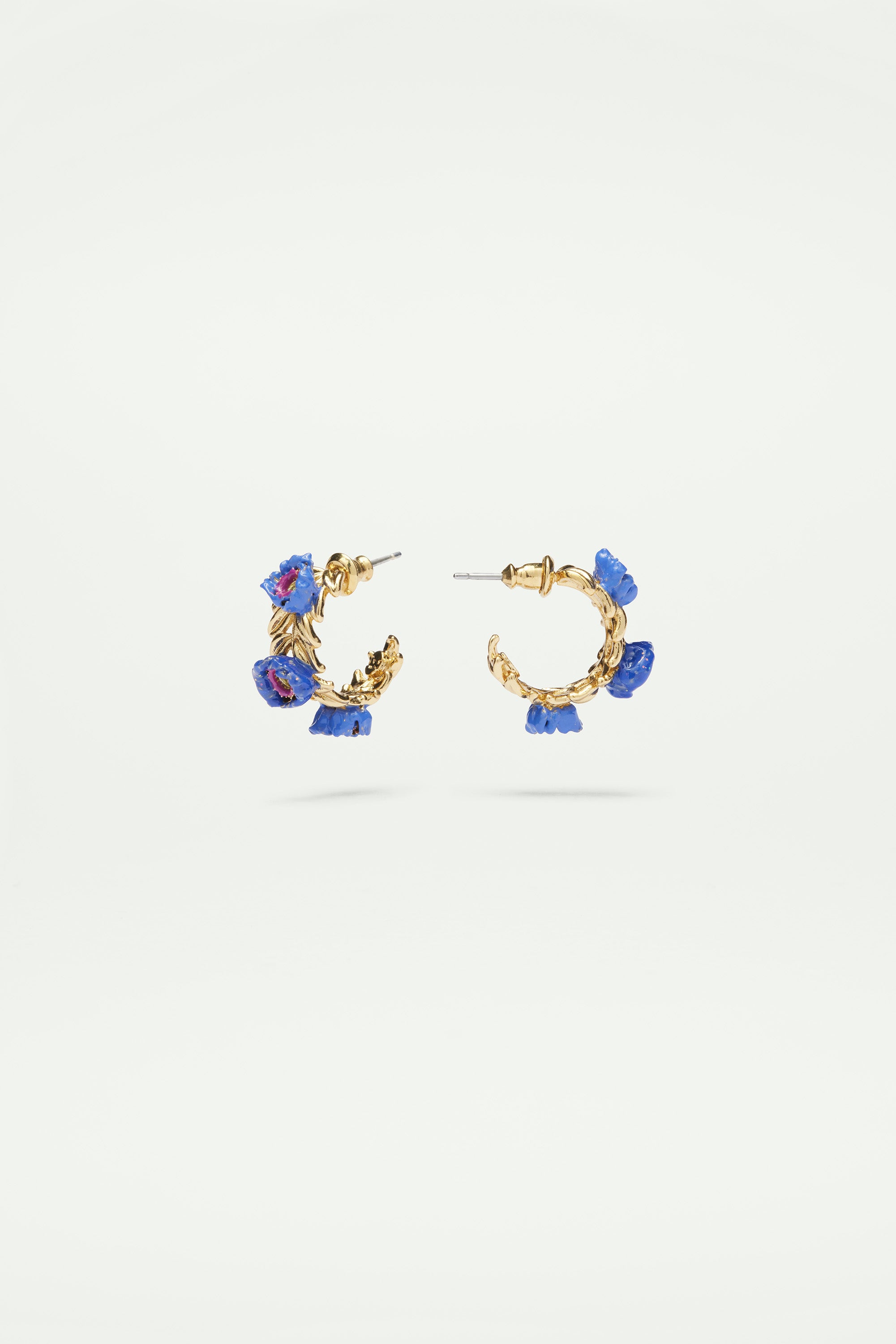 Anemone flower post earrings