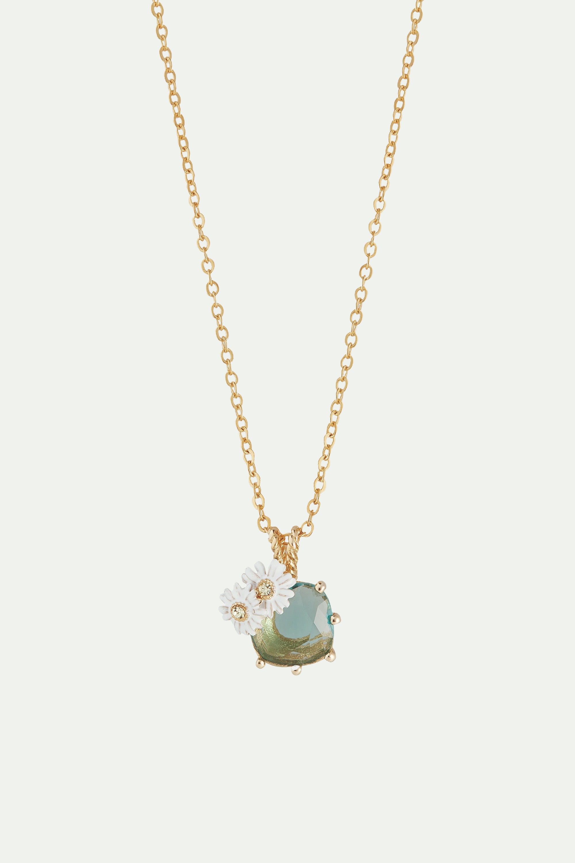Parterre de marguerites pendant necklace