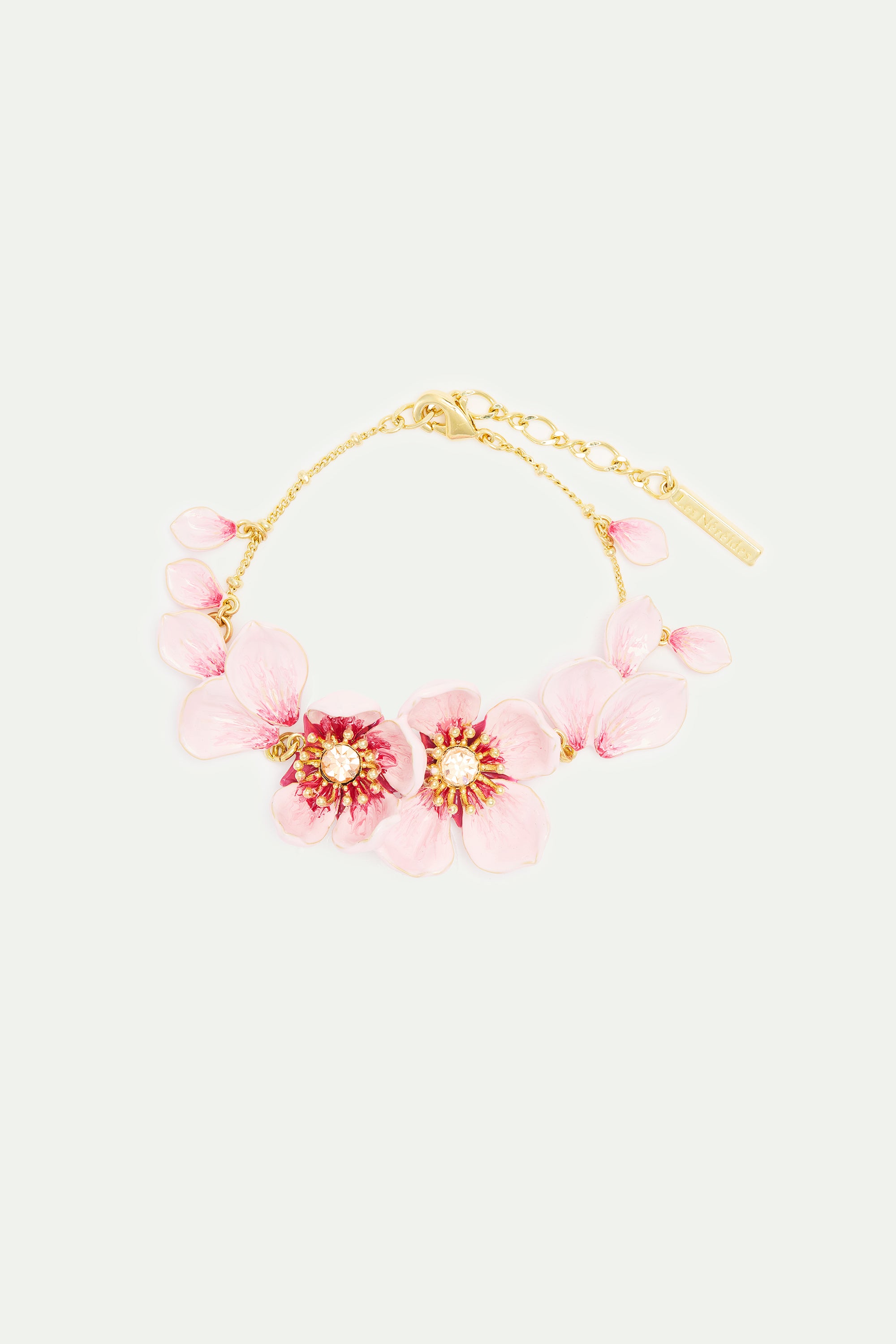 Pink cherry blossom bracelet