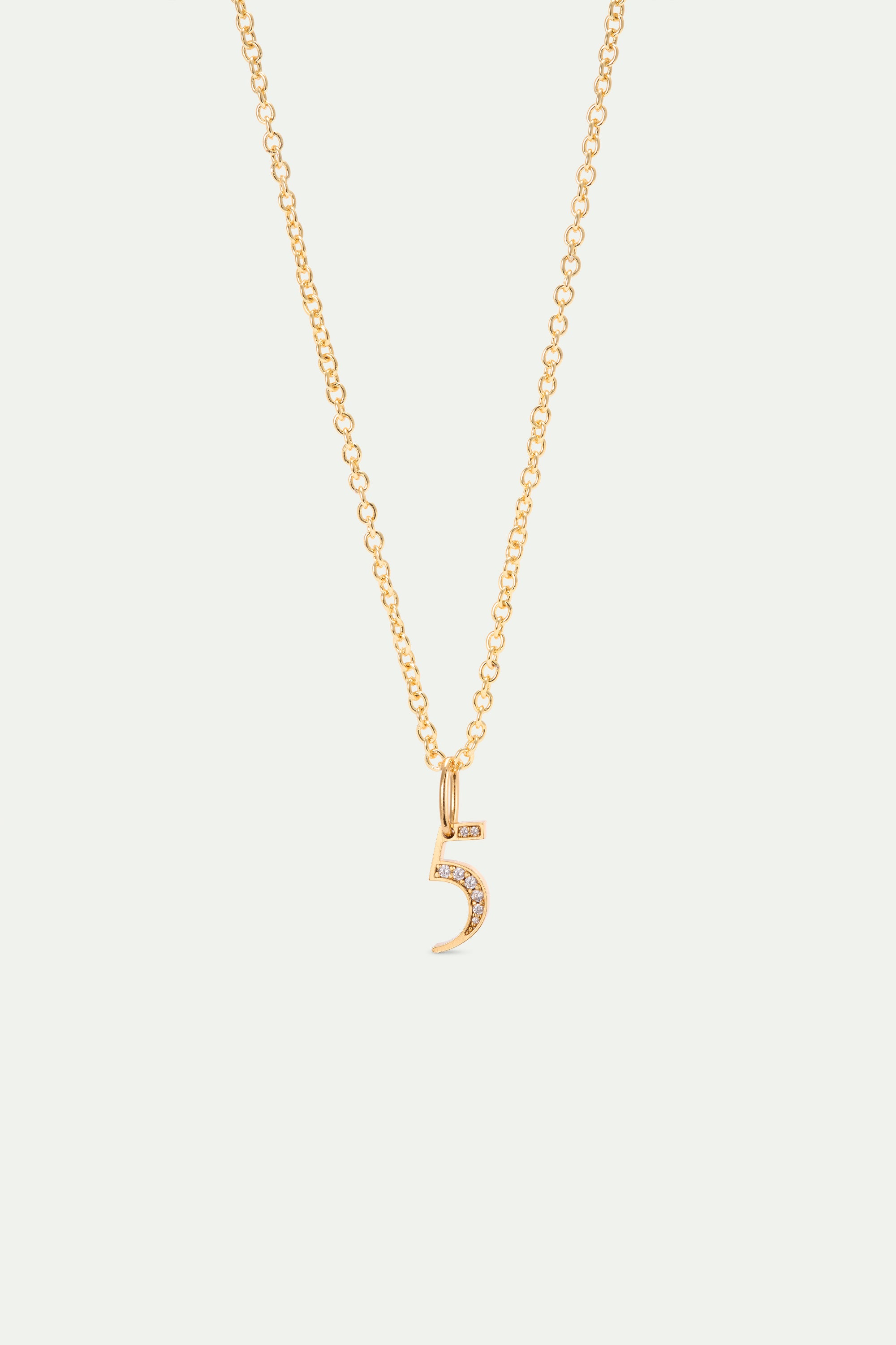 Number 5 pendant, freedom and independence