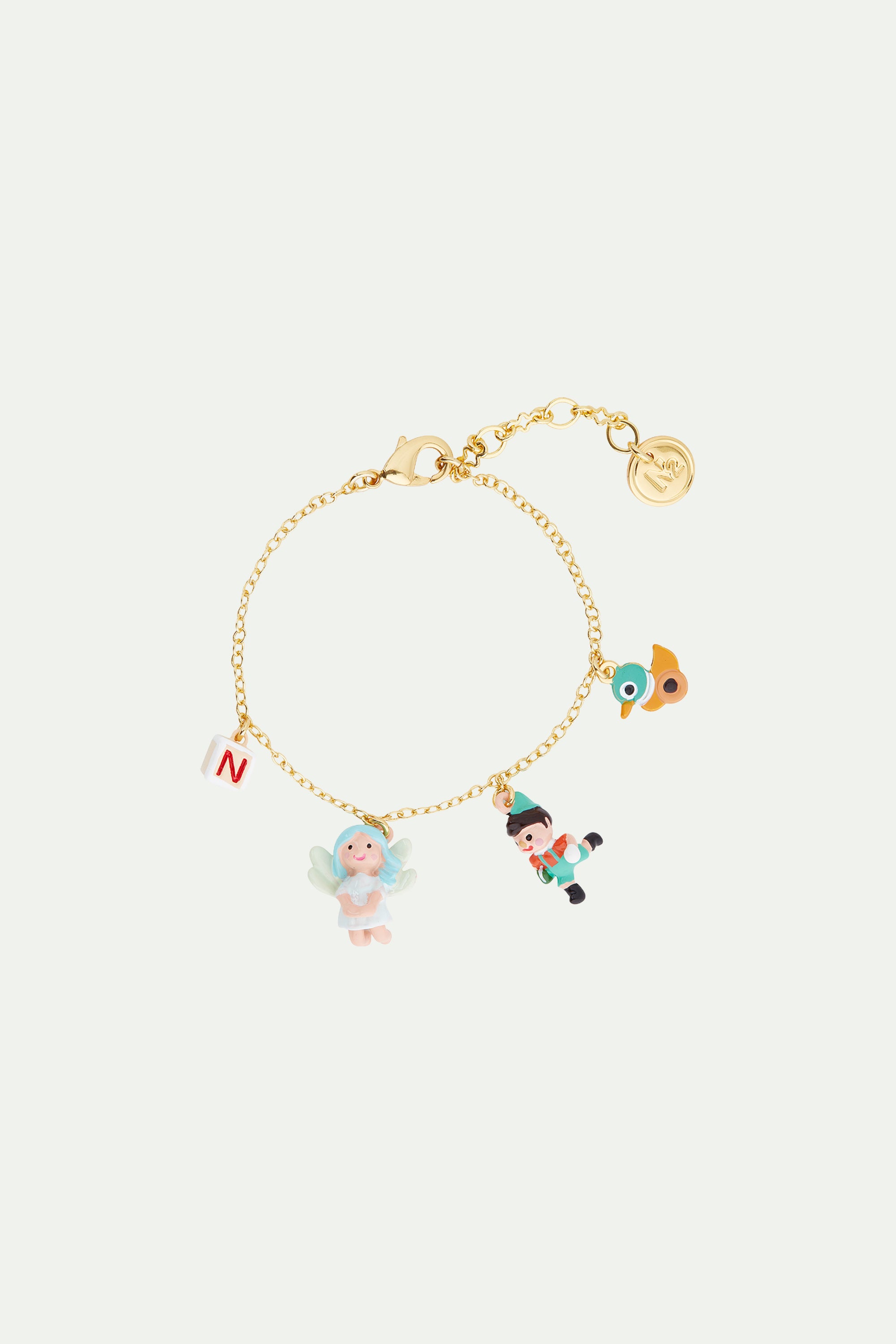 Blue fairy charm bracelet